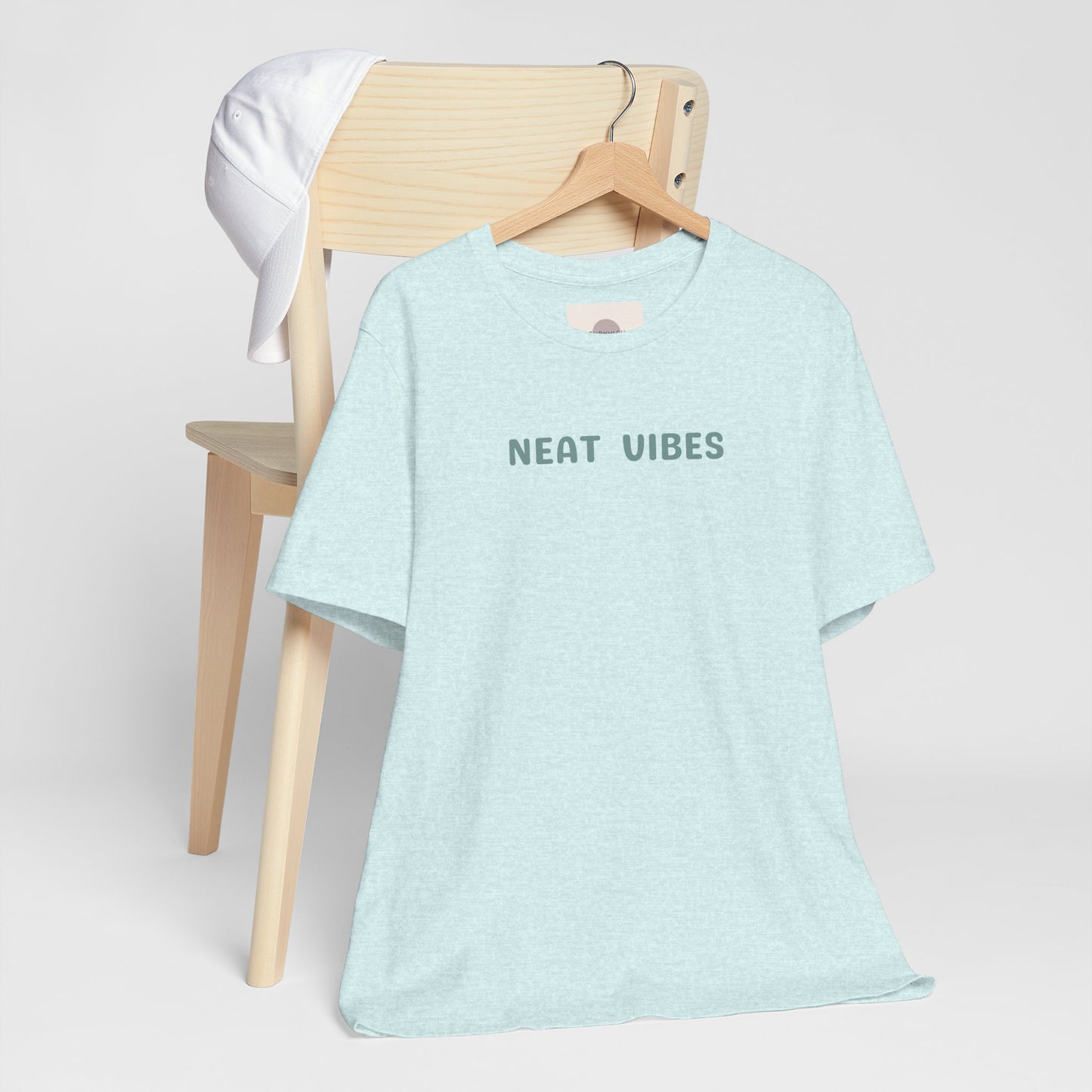 Neat Vibes Unisex Tee - for super neat, OCD, extra clean, slow at leaving home and getting into bed, color coordinating or super organized personality - Unisex Jersey Casual Summer Shirt | Gift for Friends, Unique Birthday Present, Relaxed Fit, Daily Wear