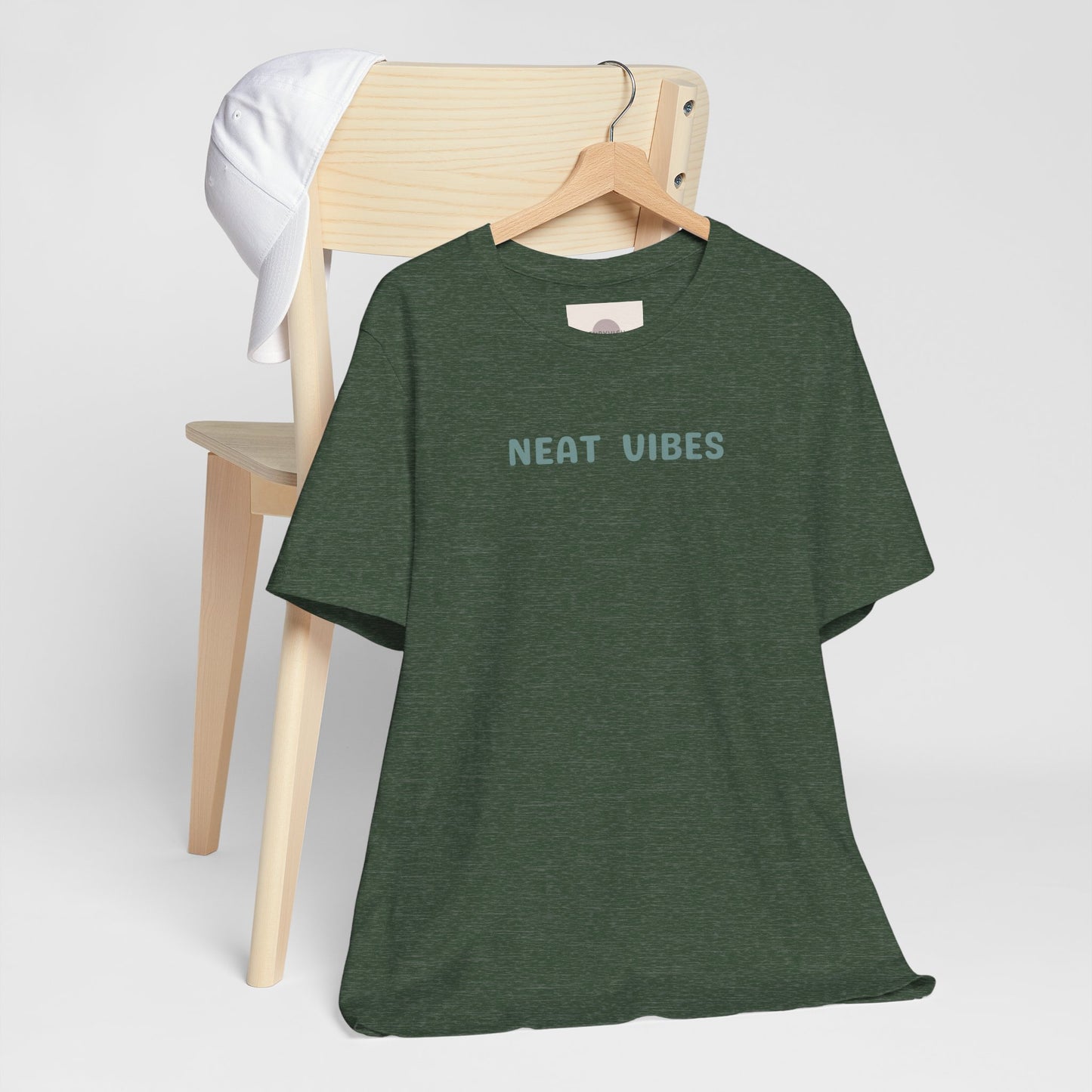 Neat Vibes Unisex Tee - for super neat, OCD, extra clean, slow at leaving home and getting into bed, color coordinating or super organized personality - Unisex Jersey Casual Summer Shirt | Gift for Friends, Unique Birthday Present, Relaxed Fit, Daily Wear