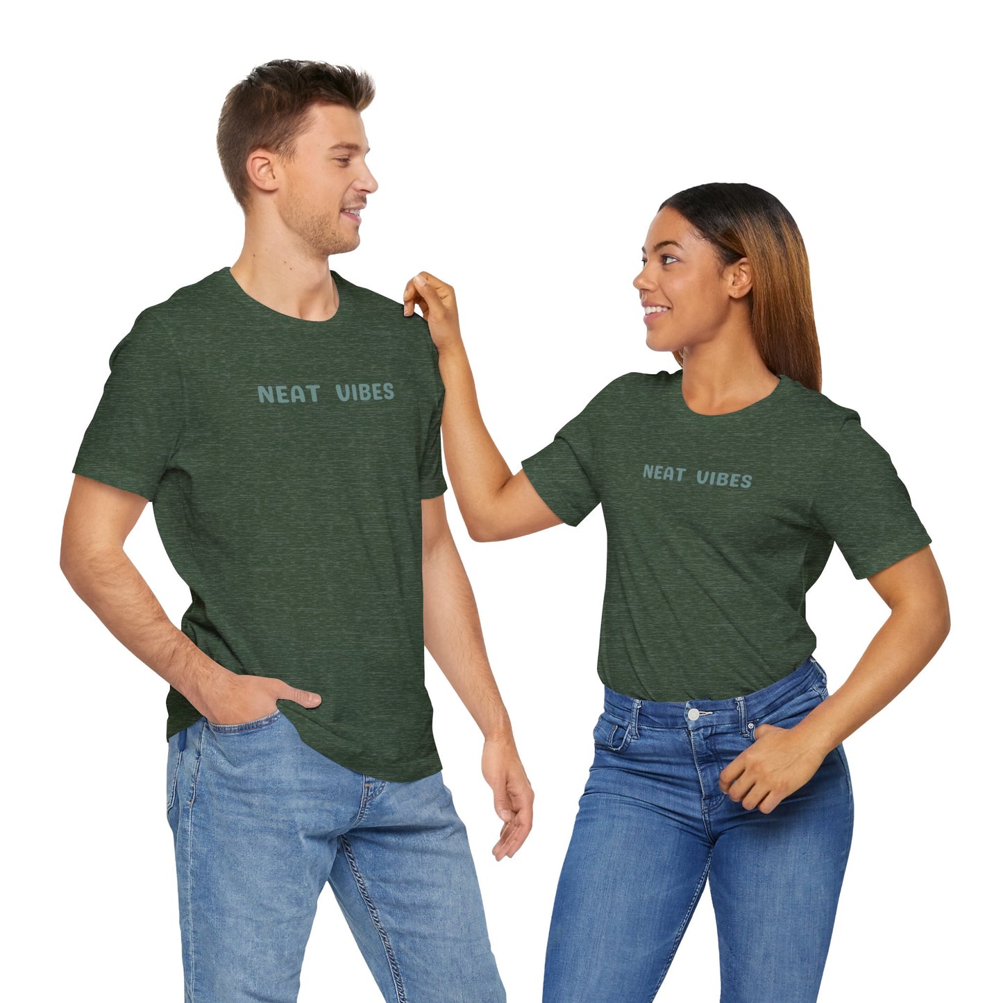 Neat Vibes Unisex Tee - for super neat, OCD, extra clean, slow at leaving home and getting into bed, color coordinating or super organized personality - Unisex Jersey Casual Summer Shirt | Gift for Friends, Unique Birthday Present, Relaxed Fit, Daily Wear