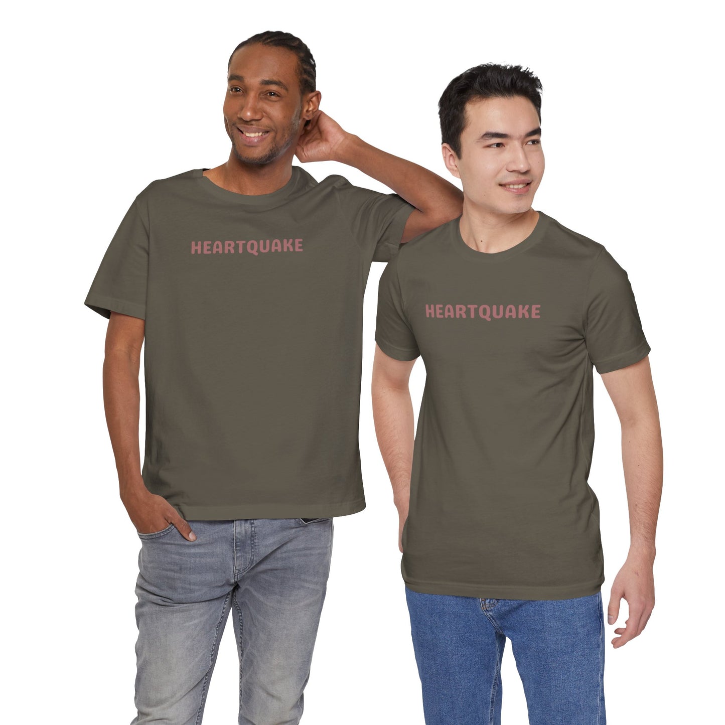 Heartquake Unisex Tee -  For the love of everything complicated and the overwhelming rush feelings of the heart shaken by love, fear, grief, or inspiration - Gift for Friends, Graphic Tee, Everyday Apparel