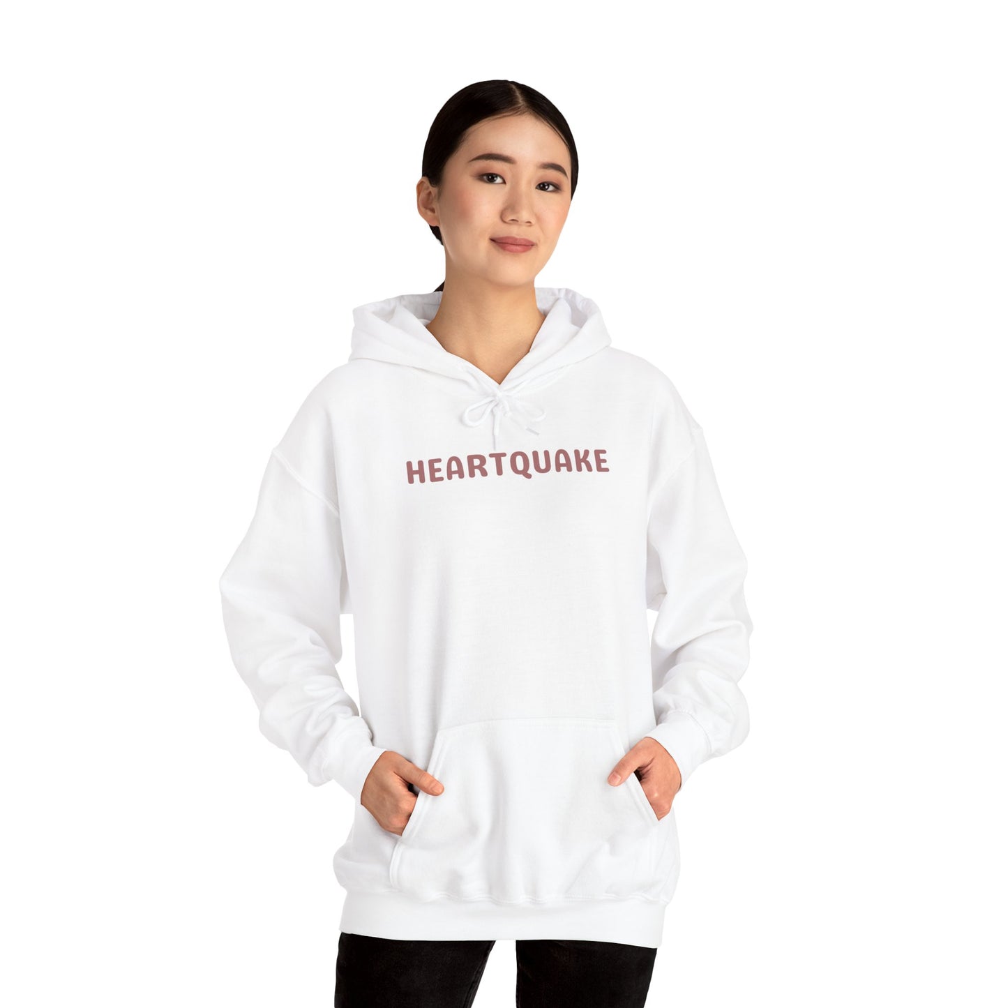 Heartquake Unisex Hoodie - For the love of everything complicated and the overwhelming rush feelings of the heart shaken by love, fear, grief, or inspiration - Heavy Blend Hooded Sweatshirt, Cozy Comfort, Gift for Friends and Family, Trendy Appeal