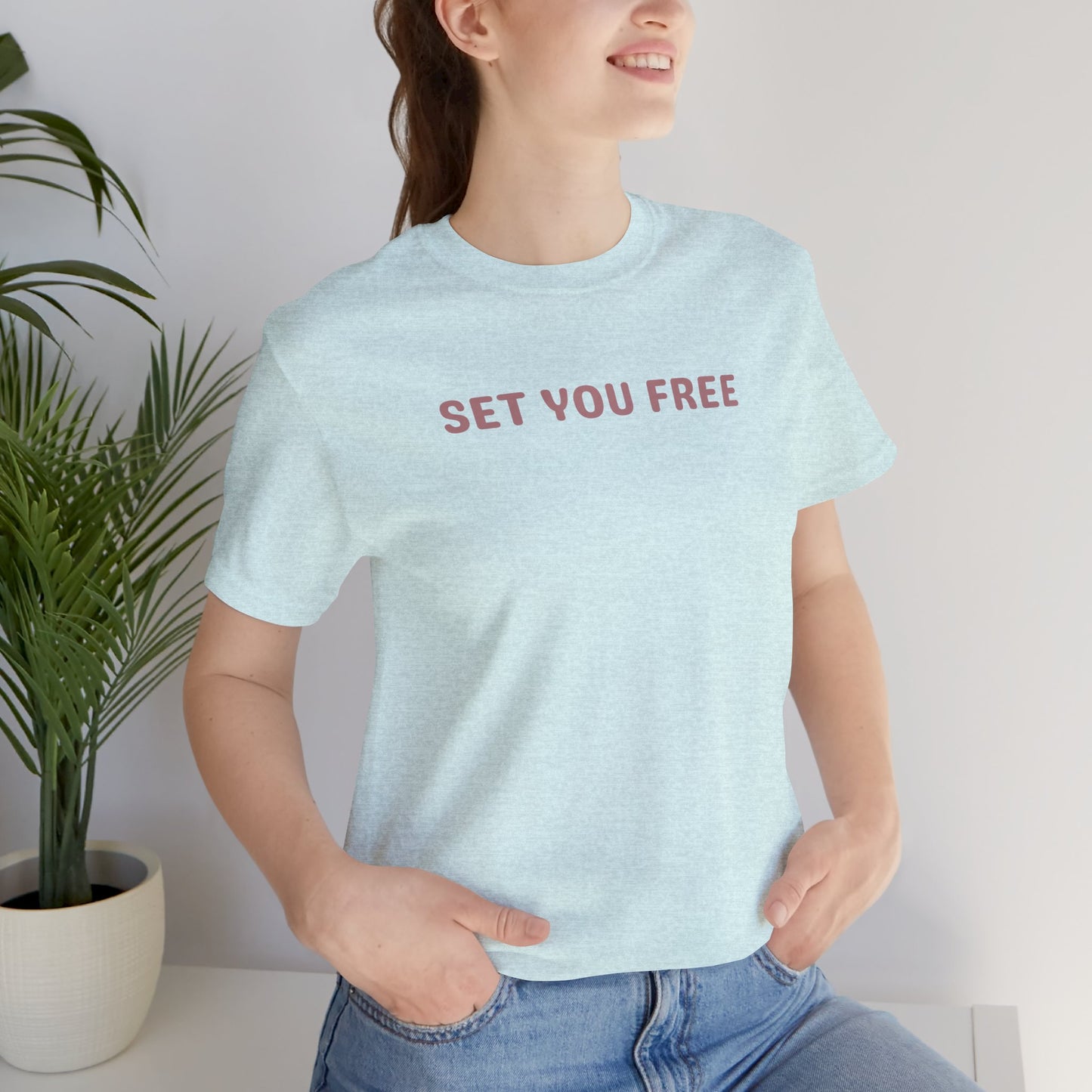 Set You Free Unisex Tee - that which is done unto to you is not your burden or baggage - Inspirational Tee, Motivational T-Shirt, Casual Wear, Gift for Her, Everyday Comfort, Uplifting Everyday Wear