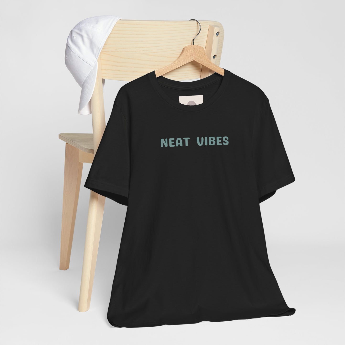 Neat Vibes Unisex Tee - for super neat, OCD, extra clean, slow at leaving home and getting into bed, color coordinating or super organized personality - Unisex Jersey Casual Summer Shirt | Gift for Friends, Unique Birthday Present, Relaxed Fit, Daily Wear