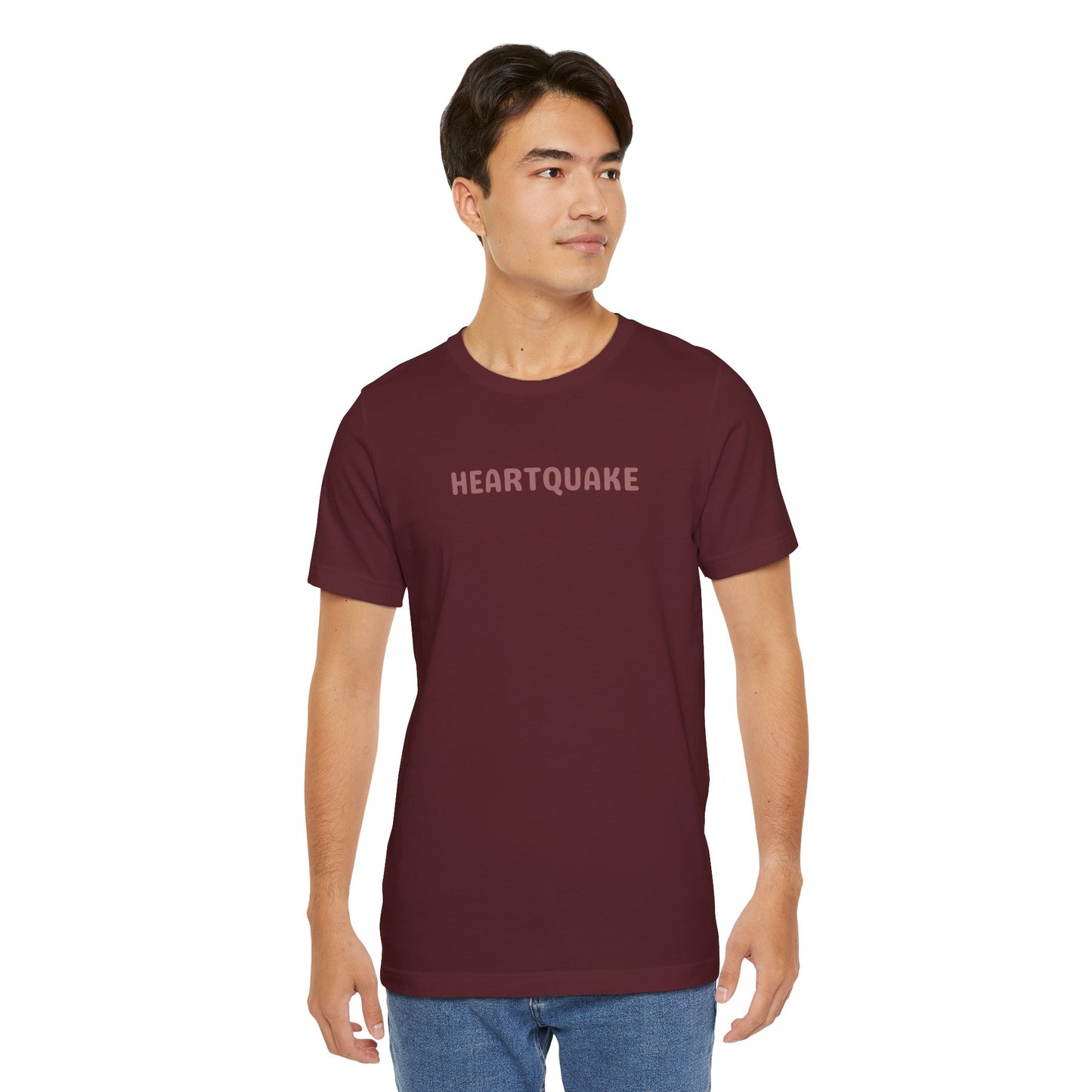 Heartquake Unisex Tee -  For the love of everything complicated and the overwhelming rush feelings of the heart shaken by love, fear, grief, or inspiration - Gift for Friends, Graphic Tee, Everyday Apparel