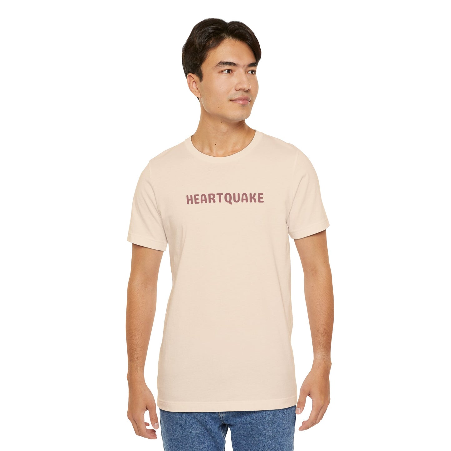 Heartquake Unisex Tee -  For the love of everything complicated and the overwhelming rush feelings of the heart shaken by love, fear, grief, or inspiration - Gift for Friends, Graphic Tee, Everyday Apparel