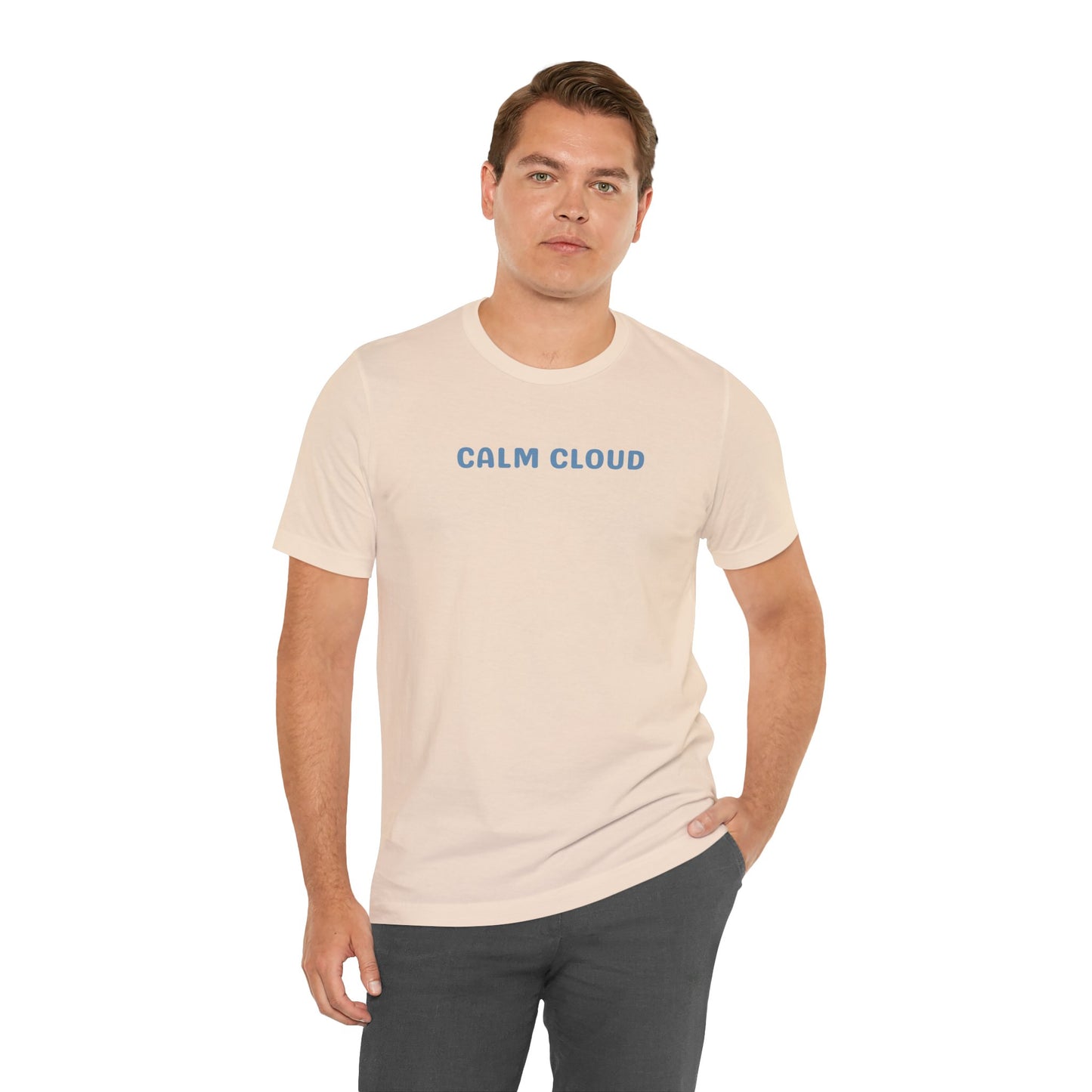 Calm Cloud Unisex Tee - It's Ok To Be Anxious, Graphic T shirt, Casual Wear, Gift for Him/Her, Everyday Style, Minimalist Tee, Cozy Tee