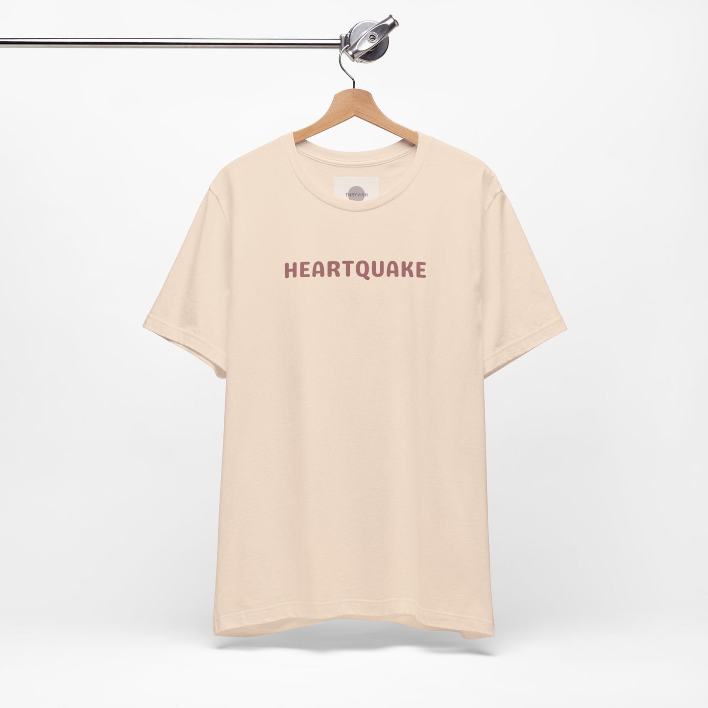 Heartquake Unisex Tee -  For the love of everything complicated and the overwhelming rush feelings of the heart shaken by love, fear, grief, or inspiration - Gift for Friends, Graphic Tee, Everyday Apparel