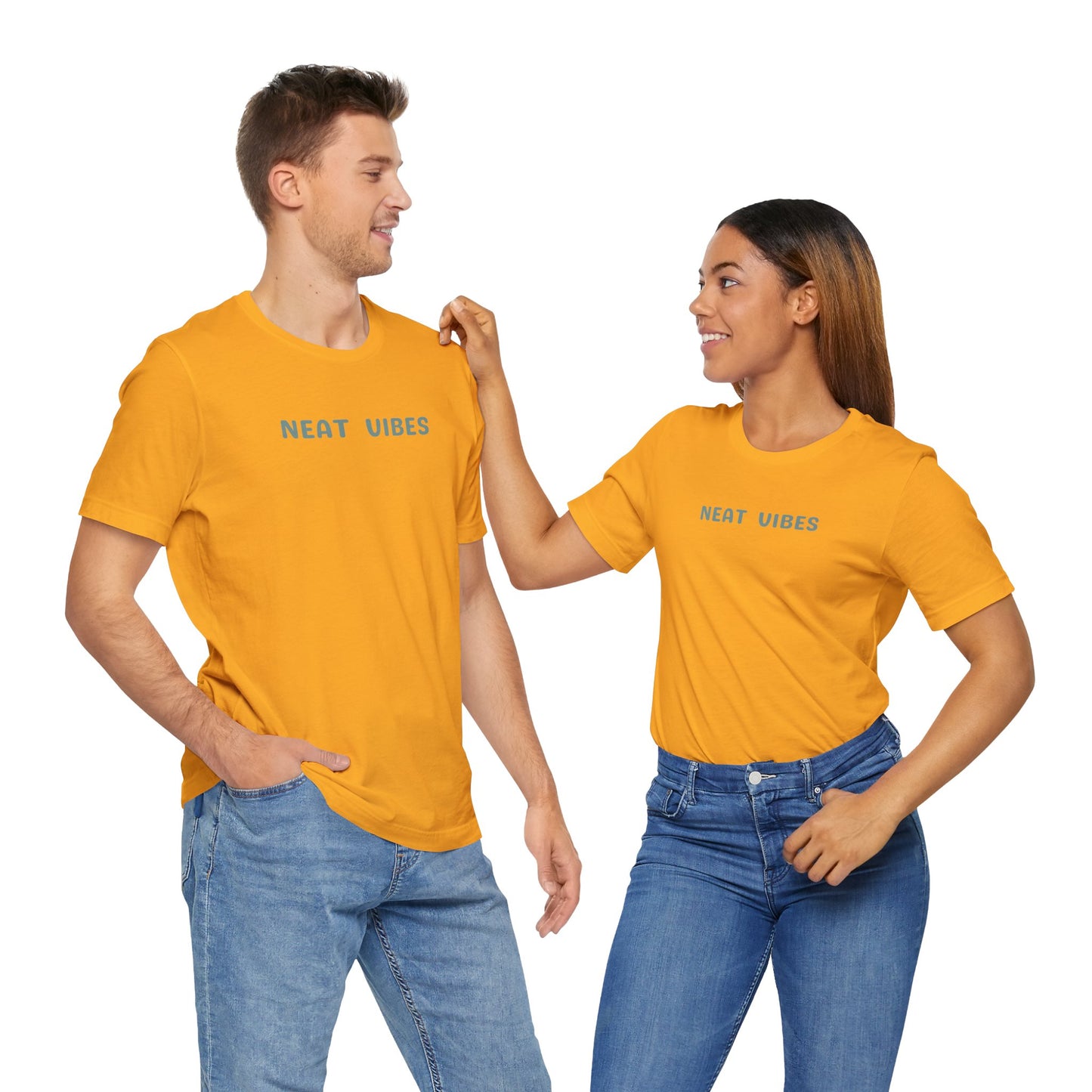 Neat Vibes Unisex Tee - for super neat, OCD, extra clean, slow at leaving home and getting into bed, color coordinating or super organized personality - Unisex Jersey Casual Summer Shirt | Gift for Friends, Unique Birthday Present, Relaxed Fit, Daily Wear