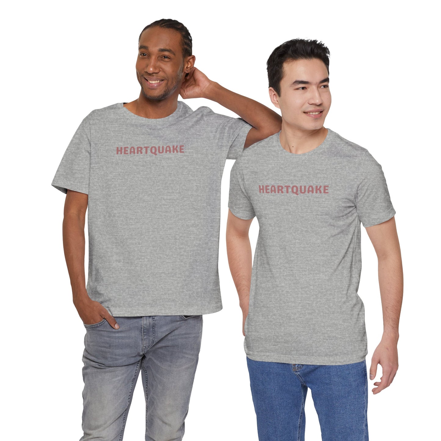Heartquake Unisex Tee -  For the love of everything complicated and the overwhelming rush feelings of the heart shaken by love, fear, grief, or inspiration - Gift for Friends, Graphic Tee, Everyday Apparel