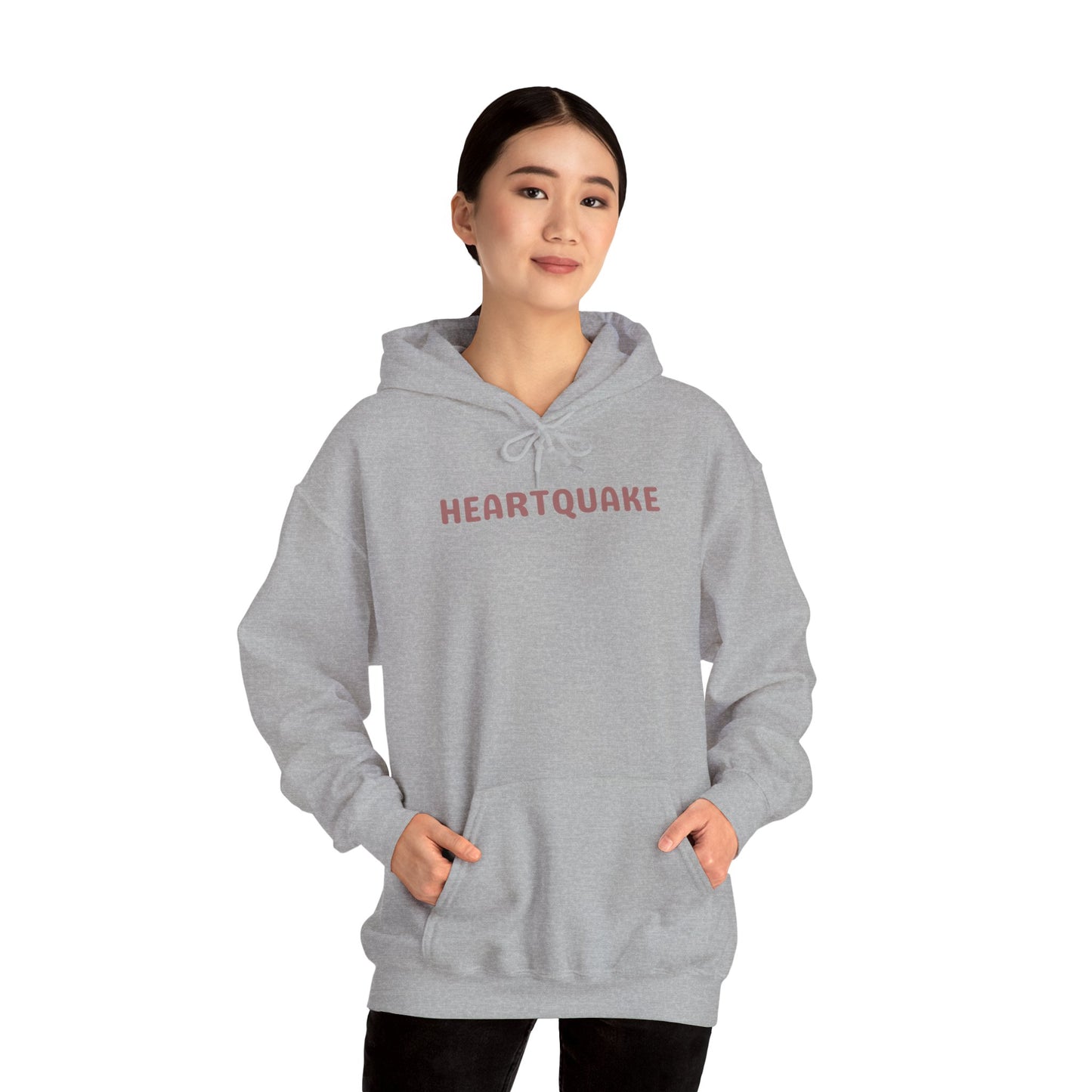 Heartquake Unisex Hoodie - For the love of everything complicated and the overwhelming rush feelings of the heart shaken by love, fear, grief, or inspiration - Heavy Blend Hooded Sweatshirt, Cozy Comfort, Gift for Friends and Family, Trendy Appeal