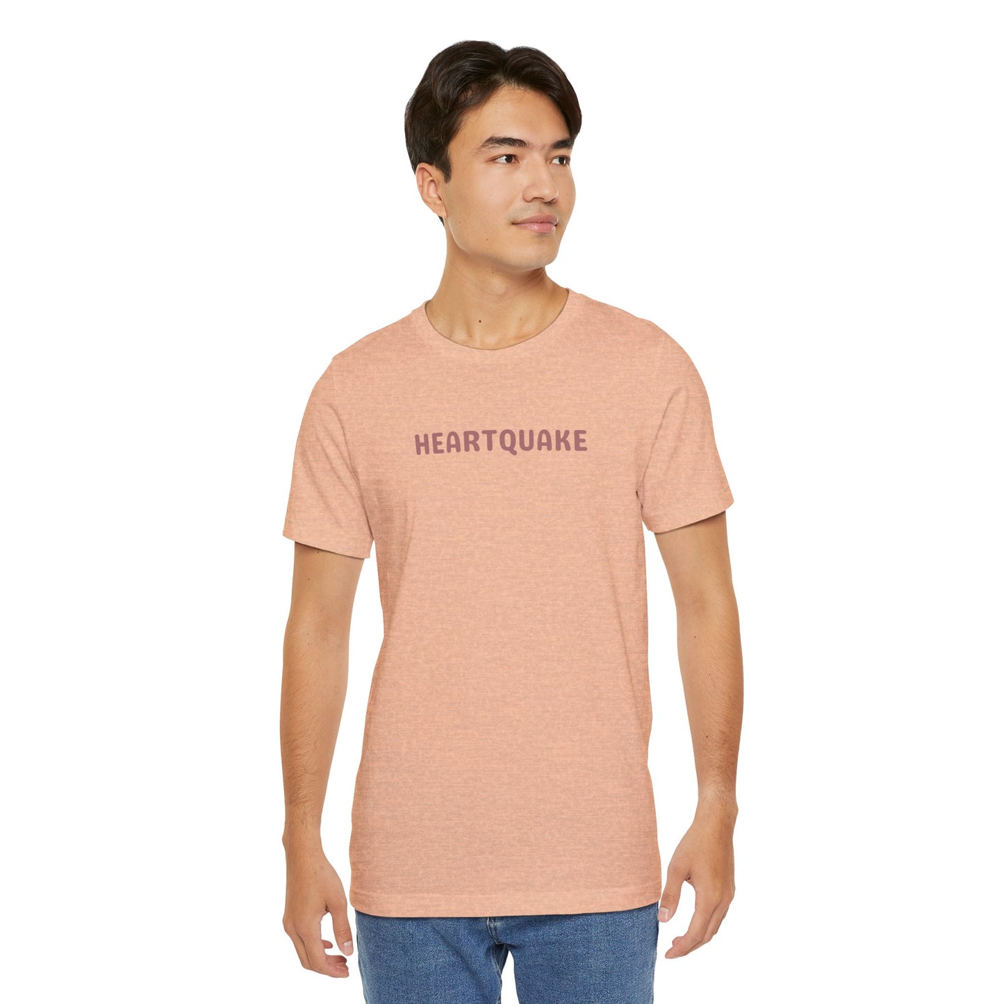 Heartquake Unisex Tee -  For the love of everything complicated and the overwhelming rush feelings of the heart shaken by love, fear, grief, or inspiration - Gift for Friends, Graphic Tee, Everyday Apparel