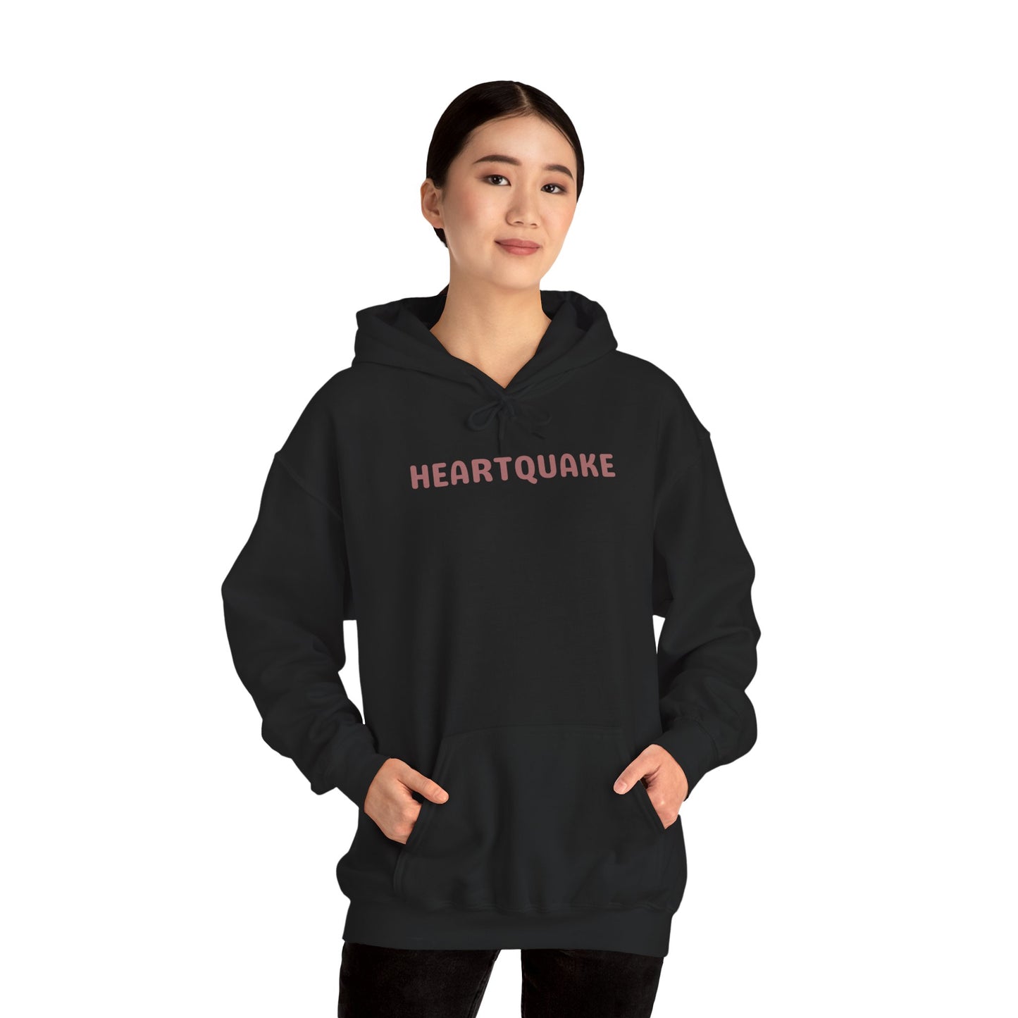Heartquake Unisex Hoodie - For the love of everything complicated and the overwhelming rush feelings of the heart shaken by love, fear, grief, or inspiration - Heavy Blend Hooded Sweatshirt, Cozy Comfort, Gift for Friends and Family, Trendy Appeal