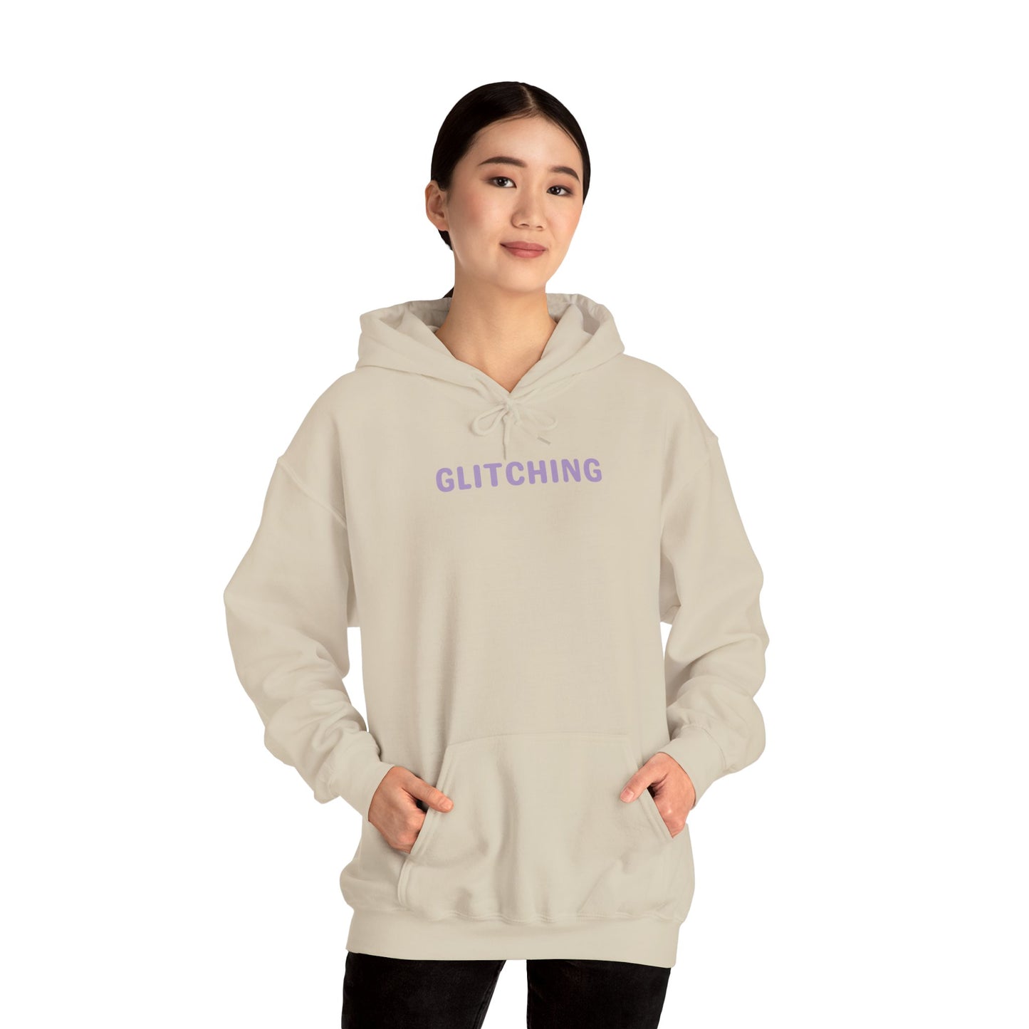 Glitching Unisex Hoodie - Brain Overload, tired, stressed, social malfunctioning, human glitching - Unisex Heavy Blend™ Graphic Hooded Sweatshirt for Cozy Casual Vibes, Perfect Gift for Tech Enthusiasts, Streetwear [...]
