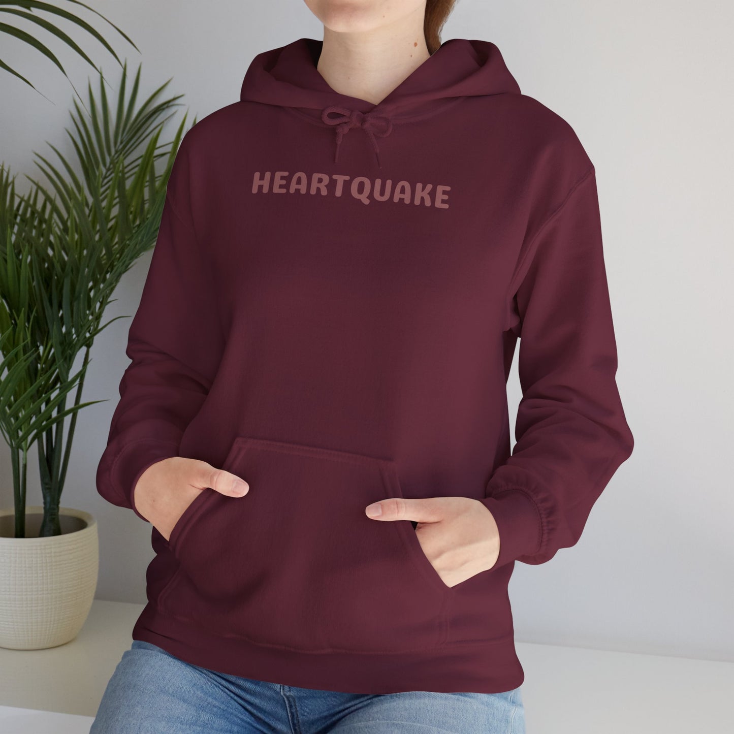 Heartquake Unisex Hoodie - For the love of everything complicated and the overwhelming rush feelings of the heart shaken by love, fear, grief, or inspiration - Heavy Blend Hooded Sweatshirt, Cozy Comfort, Gift for Friends and Family, Trendy Appeal