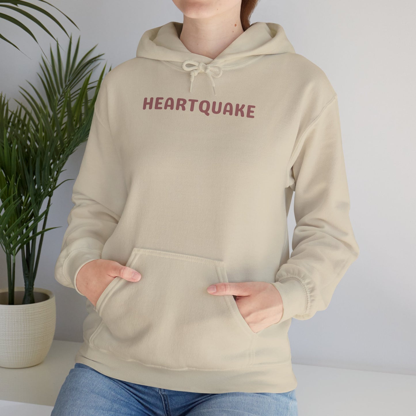 Heartquake Unisex Hoodie - For the love of everything complicated and the overwhelming rush feelings of the heart shaken by love, fear, grief, or inspiration - Heavy Blend Hooded Sweatshirt, Cozy Comfort, Gift for Friends and Family, Trendy Appeal