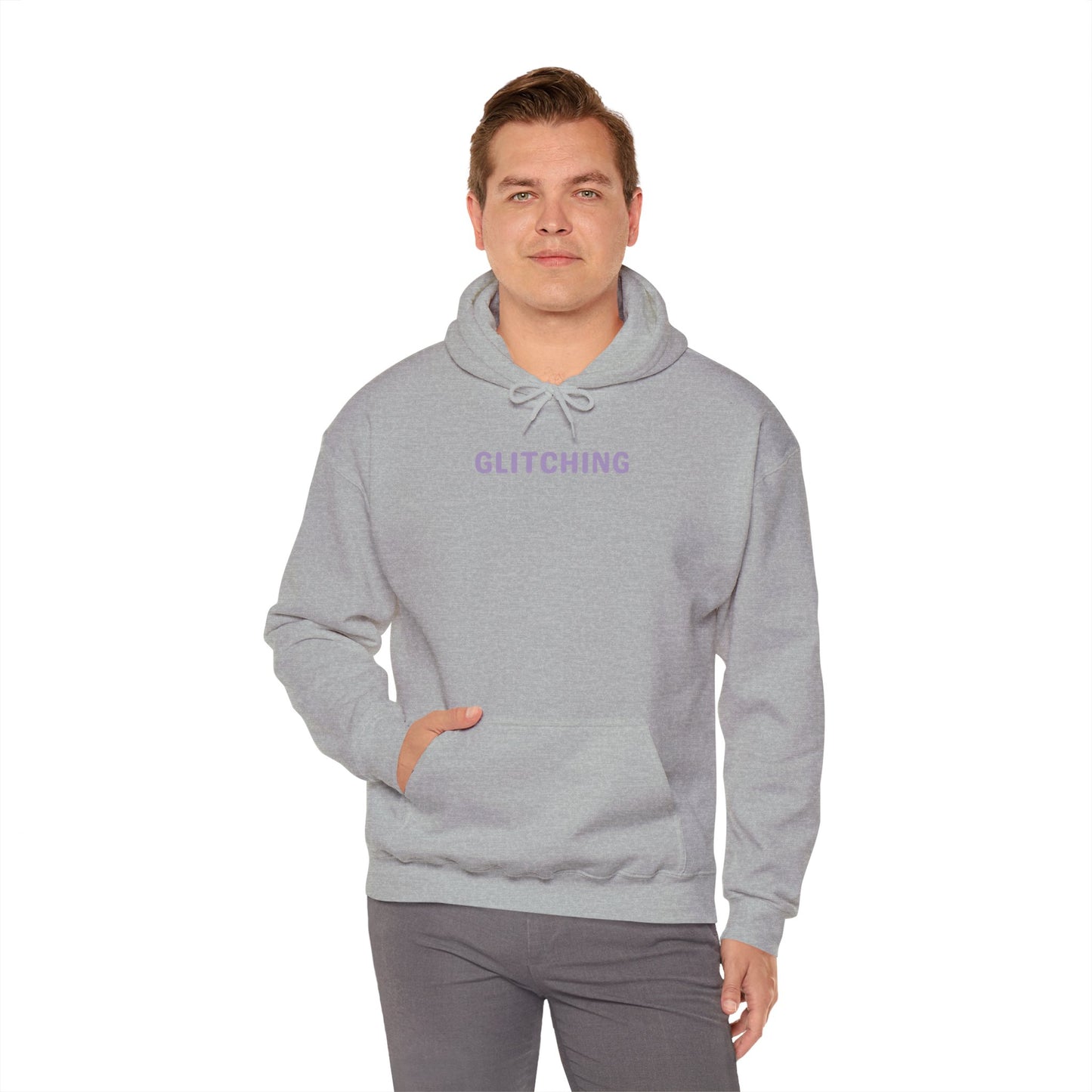 Glitching Unisex Hoodie - Brain Overload, tired, stressed, social malfunctioning, human glitching - Unisex Heavy Blend™ Graphic Hooded Sweatshirt for Cozy Casual Vibes, Perfect Gift for Tech Enthusiasts, Streetwear [...]