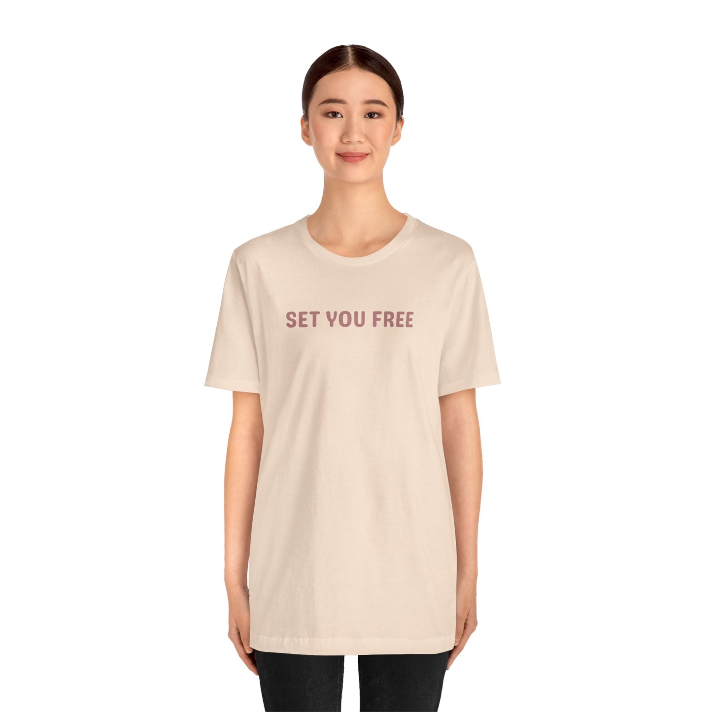 Set You Free Unisex Tee - that which is done unto to you is not your burden or baggage - Inspirational Tee, Motivational T-Shirt, Casual Wear, Gift for Her, Everyday Comfort, Uplifting Everyday Wear