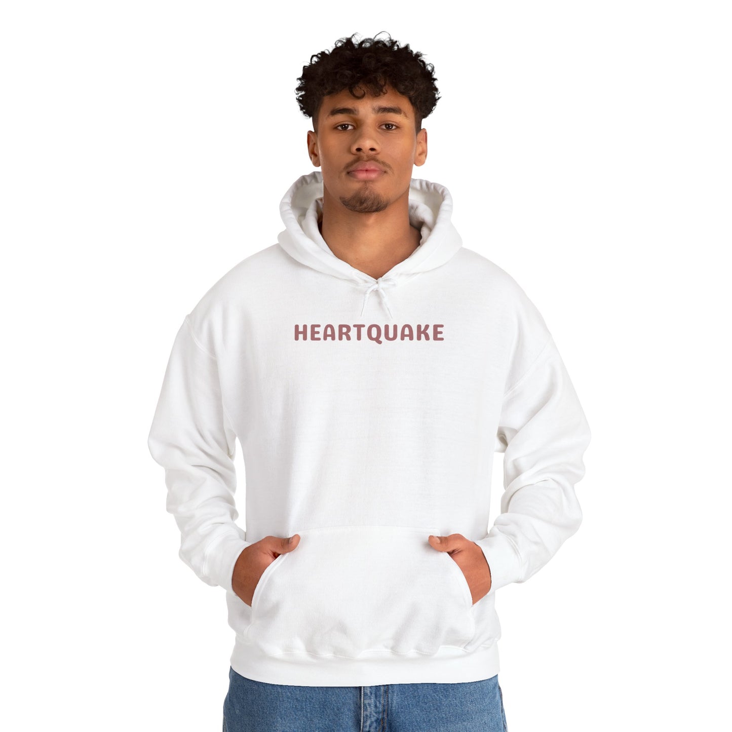 Heartquake Unisex Hoodie - For the love of everything complicated and the overwhelming rush feelings of the heart shaken by love, fear, grief, or inspiration - Heavy Blend Hooded Sweatshirt, Cozy Comfort, Gift for Friends and Family, Trendy Appeal