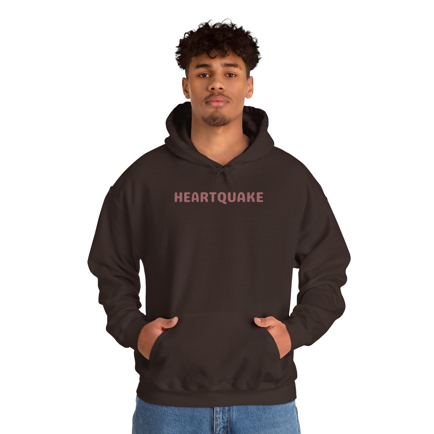 Heartquake Unisex Hoodie - For the love of everything complicated and the overwhelming rush feelings of the heart shaken by love, fear, grief, or inspiration - Heavy Blend Hooded Sweatshirt, Cozy Comfort, Gift for Friends and Family, Trendy Appeal