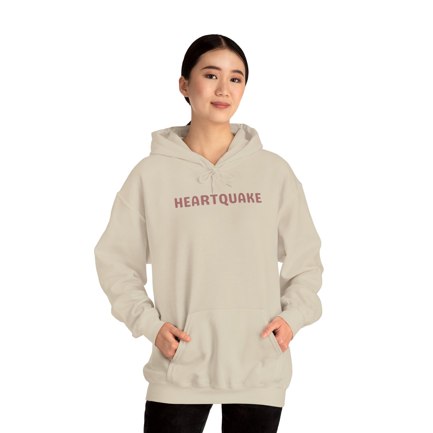 Heartquake Unisex Hoodie - For the love of everything complicated and the overwhelming rush feelings of the heart shaken by love, fear, grief, or inspiration - Heavy Blend Hooded Sweatshirt, Cozy Comfort, Gift for Friends and Family, Trendy Appeal