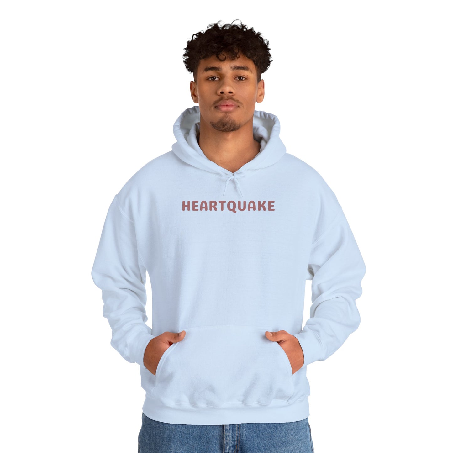 Heartquake Unisex Hoodie - For the love of everything complicated and the overwhelming rush feelings of the heart shaken by love, fear, grief, or inspiration - Heavy Blend Hooded Sweatshirt, Cozy Comfort, Gift for Friends and Family, Trendy Appeal