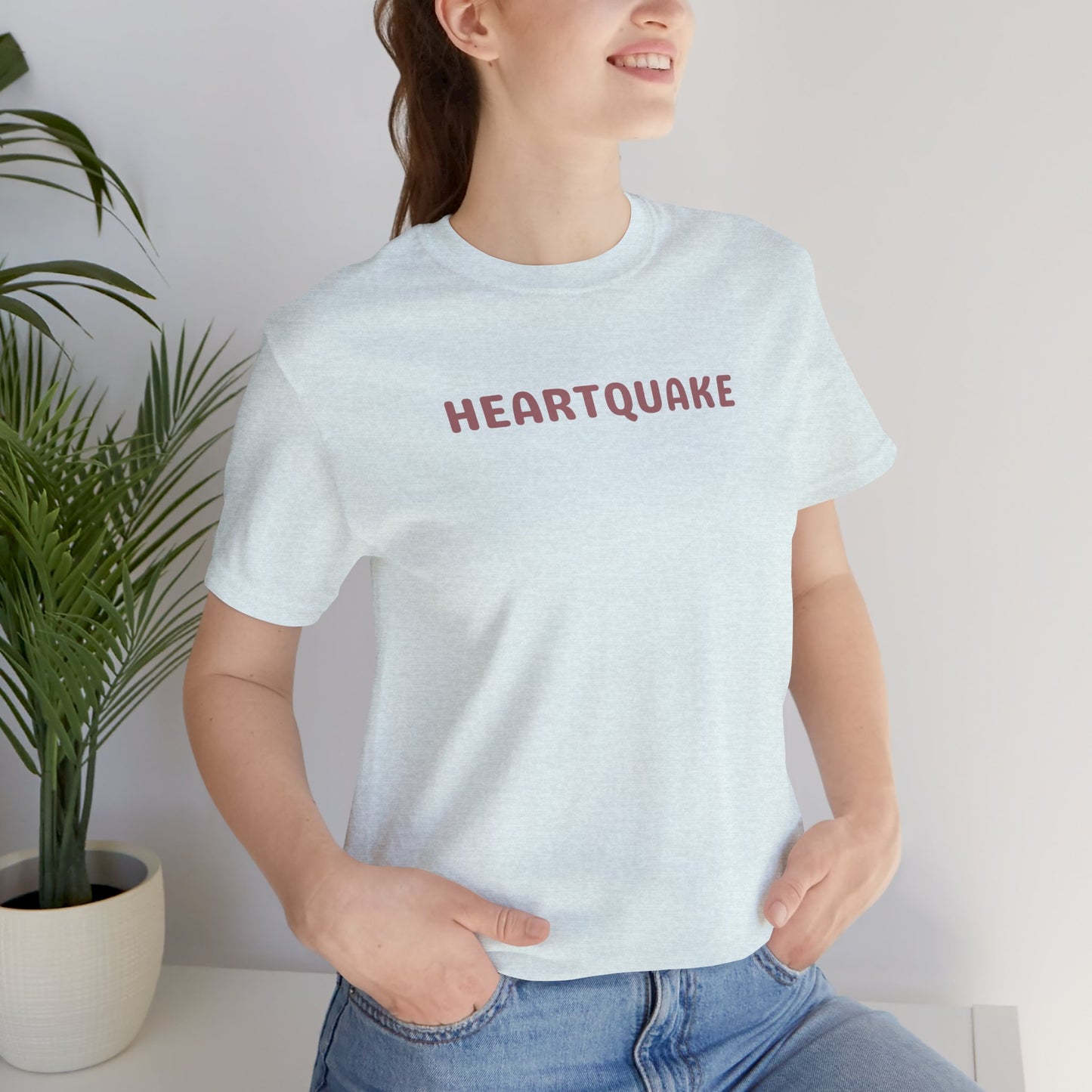 Heartquake Unisex Tee -  For the love of everything complicated and the overwhelming rush feelings of the heart shaken by love, fear, grief, or inspiration - Gift for Friends, Graphic Tee, Everyday Apparel