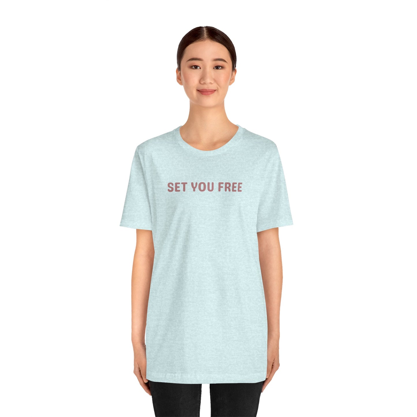 Set You Free Unisex Tee - that which is done unto to you is not your burden or baggage - Inspirational Tee, Motivational T-Shirt, Casual Wear, Gift for Her, Everyday Comfort, Uplifting Everyday Wear