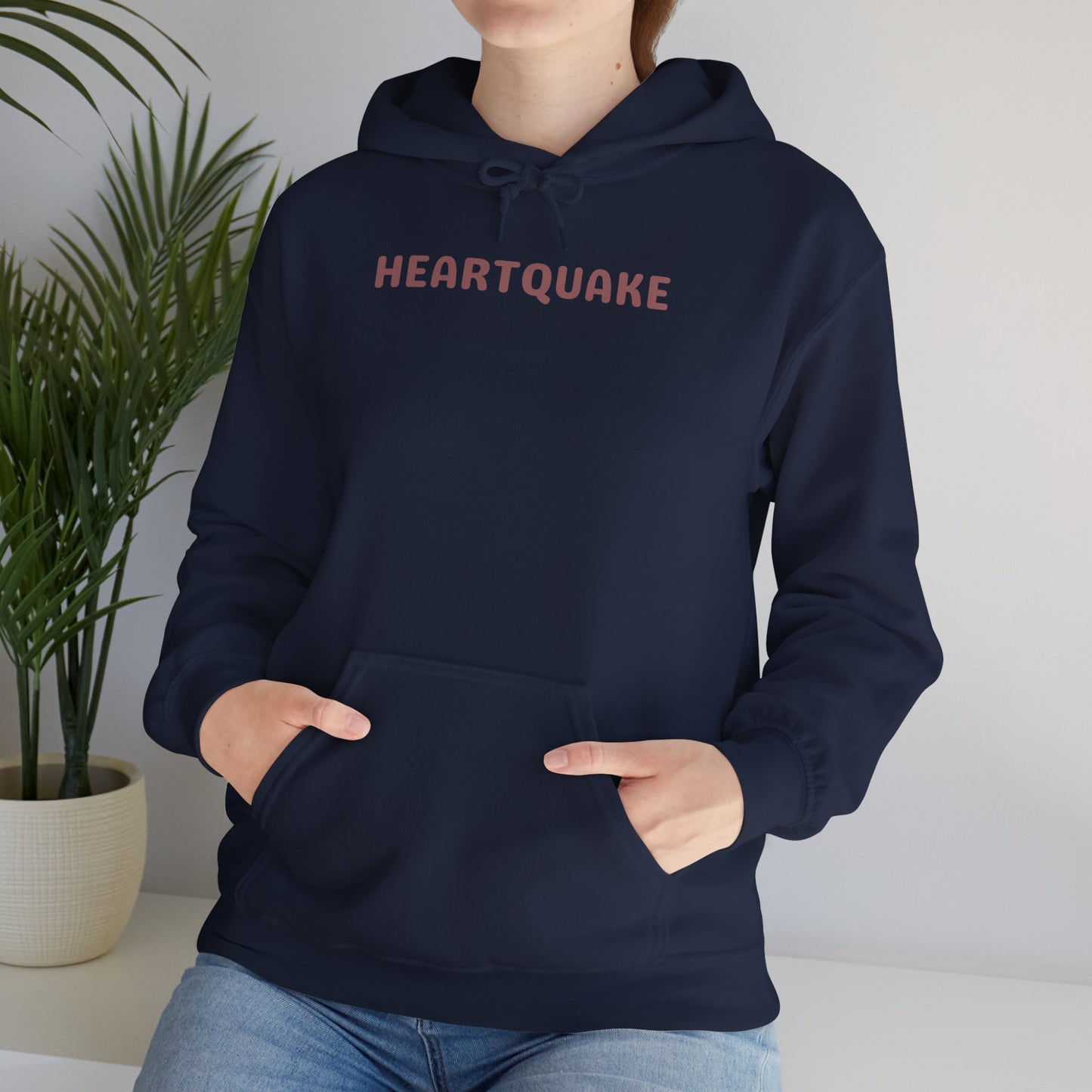 Heartquake Unisex Hoodie - For the love of everything complicated and the overwhelming rush feelings of the heart shaken by love, fear, grief, or inspiration - Heavy Blend Hooded Sweatshirt, Cozy Comfort, Gift for Friends and Family, Trendy Appeal