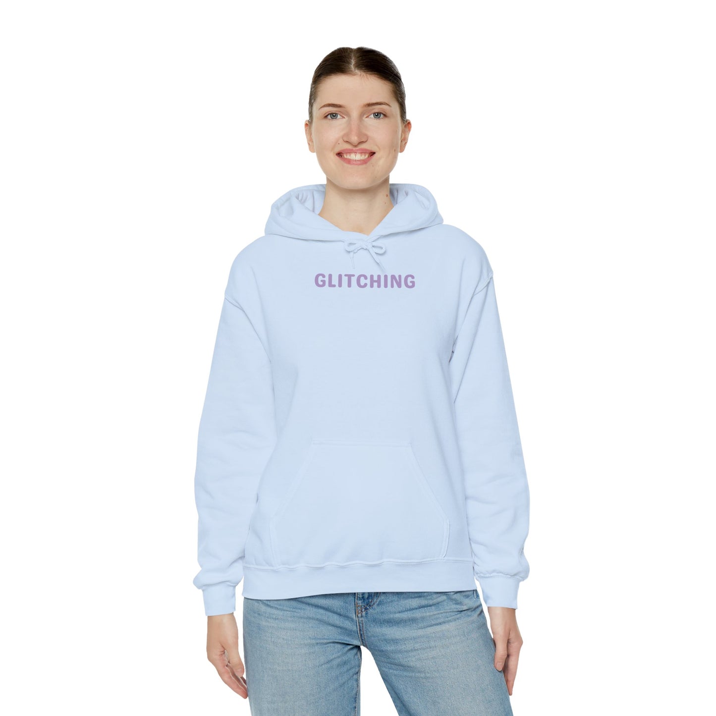Glitching Unisex Hoodie - Brain Overload, tired, stressed, social malfunctioning, human glitching - Unisex Heavy Blend™ Graphic Hooded Sweatshirt for Cozy Casual Vibes, Perfect Gift for Tech Enthusiasts, Streetwear [...]