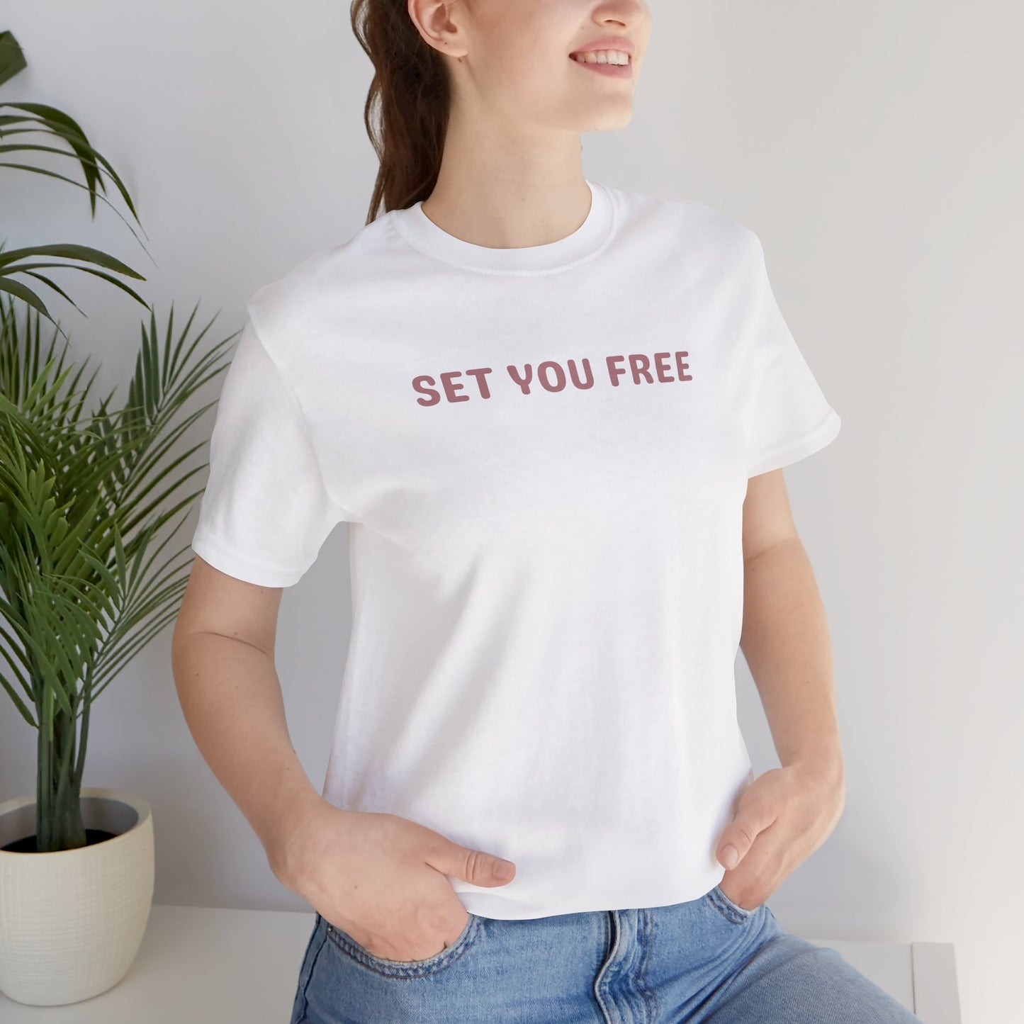 Set You Free Unisex Tee - that which is done unto to you is not your burden or baggage - Inspirational Tee, Motivational T-Shirt, Casual Wear, Gift for Her, Everyday Comfort, Uplifting Everyday Wear