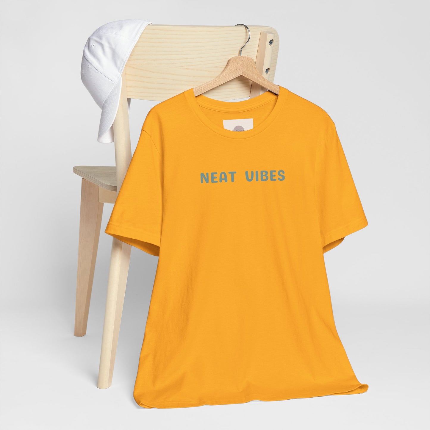 Neat Vibes Unisex Tee - for super neat, OCD, extra clean, slow at leaving home and getting into bed, color coordinating or super organized personality - Unisex Jersey Casual Summer Shirt | Gift for Friends, Unique Birthday Present, Relaxed Fit, Daily Wear