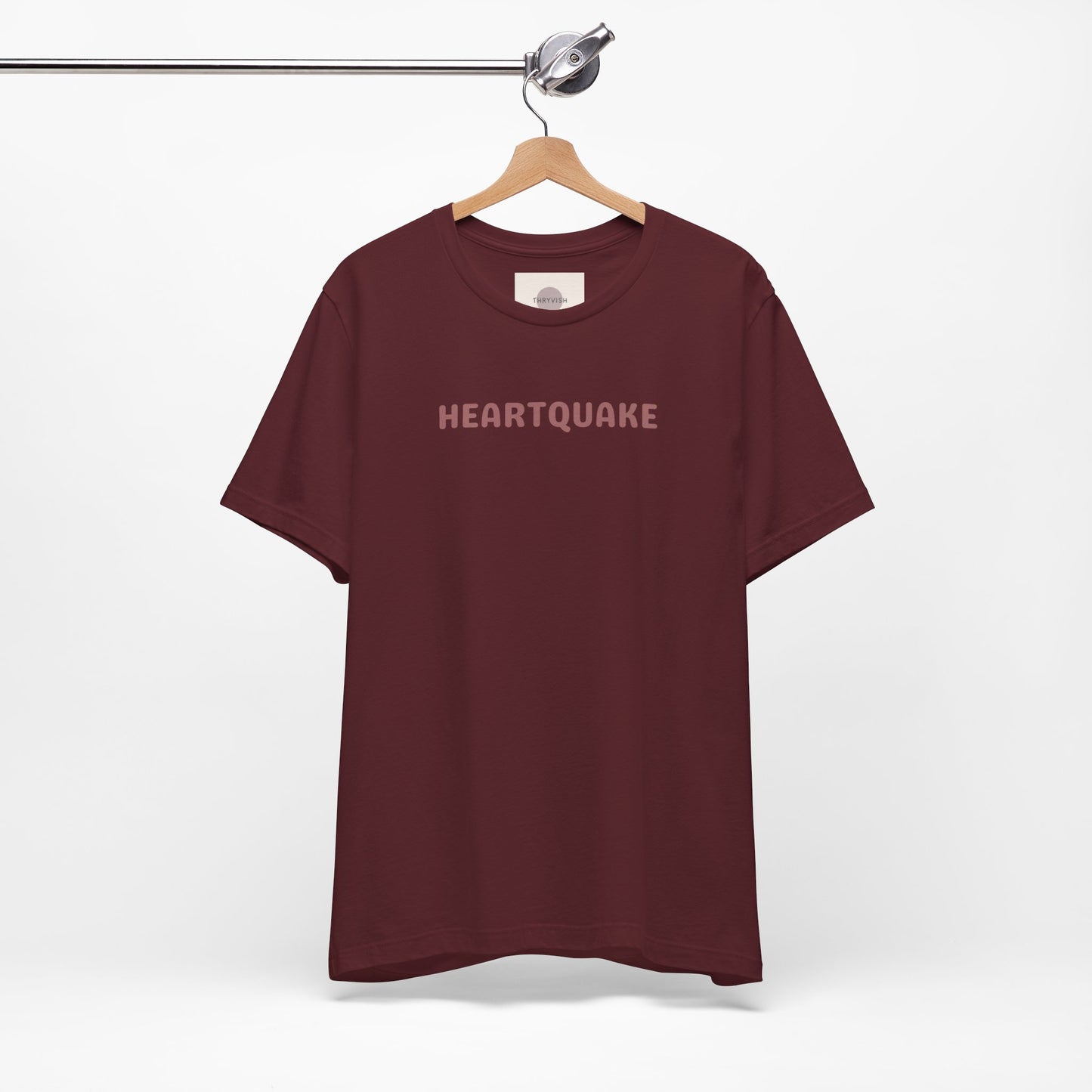 Heartquake Unisex Tee -  For the love of everything complicated and the overwhelming rush feelings of the heart shaken by love, fear, grief, or inspiration - Gift for Friends, Graphic Tee, Everyday Apparel