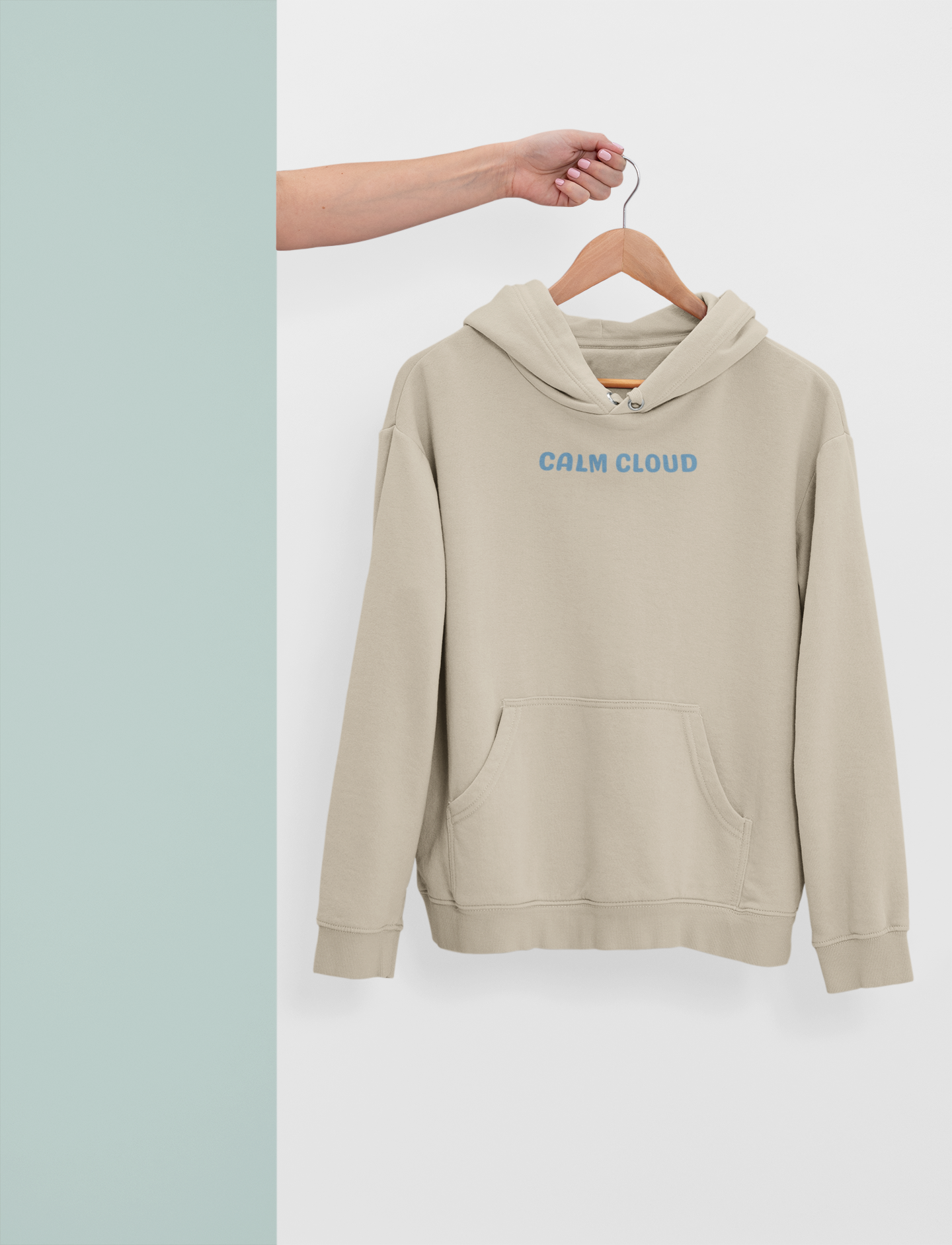 Calm Cloud Hoodie - It's okay to be Anxious. Breathe through the chaos. Anxiety is part of me, not all of me.