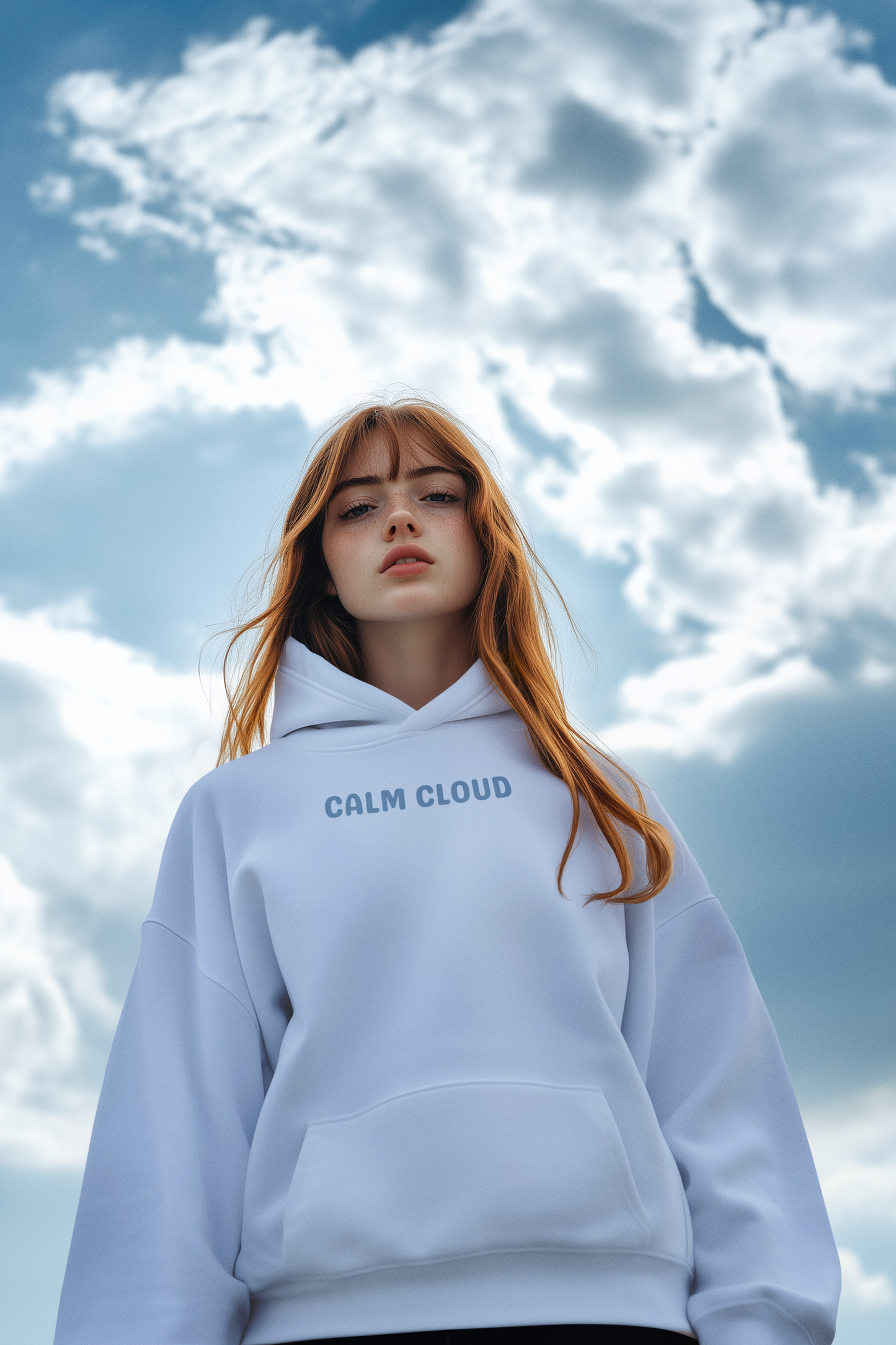 Calm Cloud Hoodie - It's okay to be Anxious. Breathe through the chaos. Anxiety is part of me, not all of me.