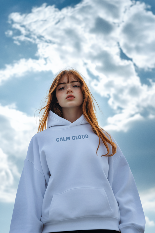 Calm Cloud Hoodie - It's okay to be Anxious. Breathe through the chaos. Anxiety is part of me, not all of me.