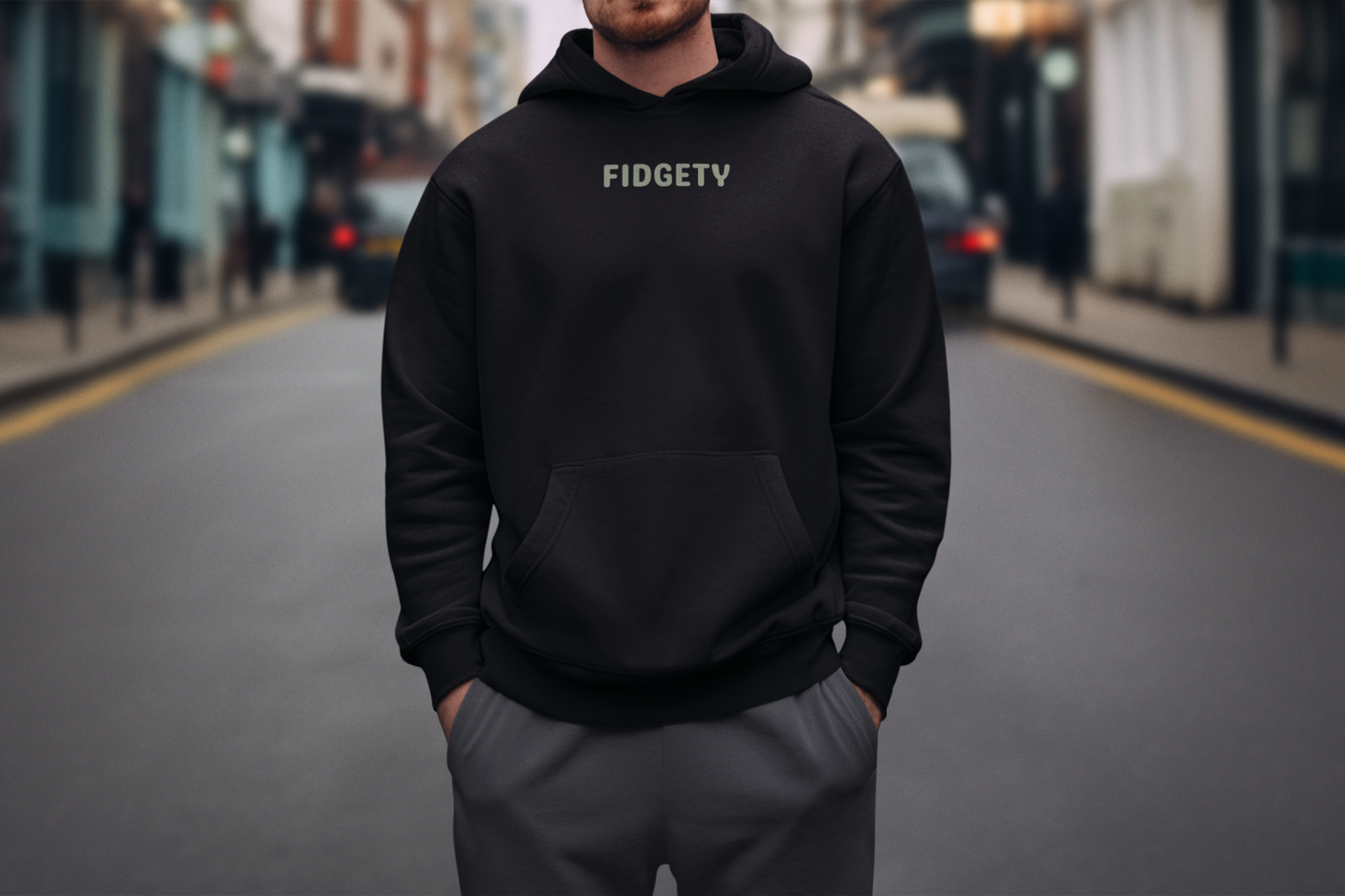 Fidgety Hoodie -   For the highly energetic, anxious, stressed, ADHD, nervous, bored or restless.