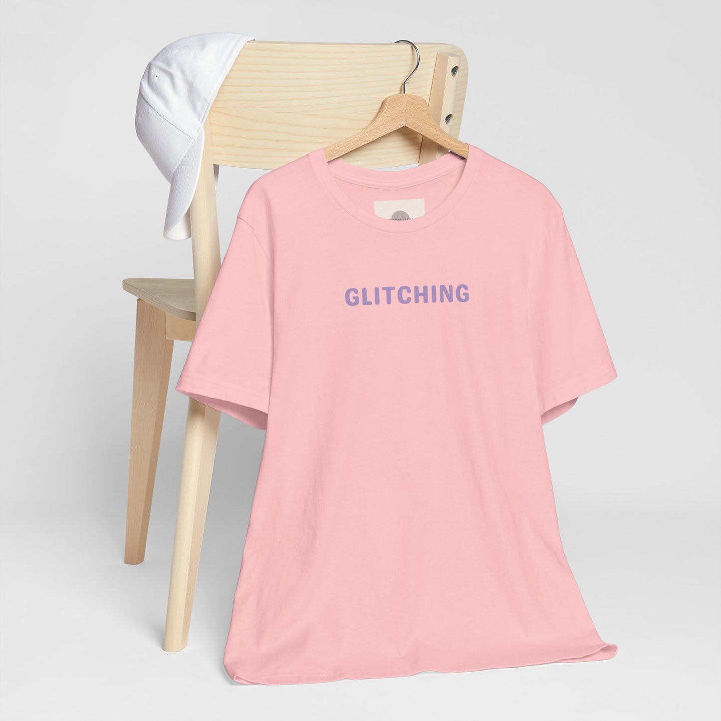Glitching Unisex Tee - Social malfunctioning, too many DM's, tired, stressed, brain hiccup, human glitching - Trendy Graphic T-shirt, Thoughtful Gift, Tech lover