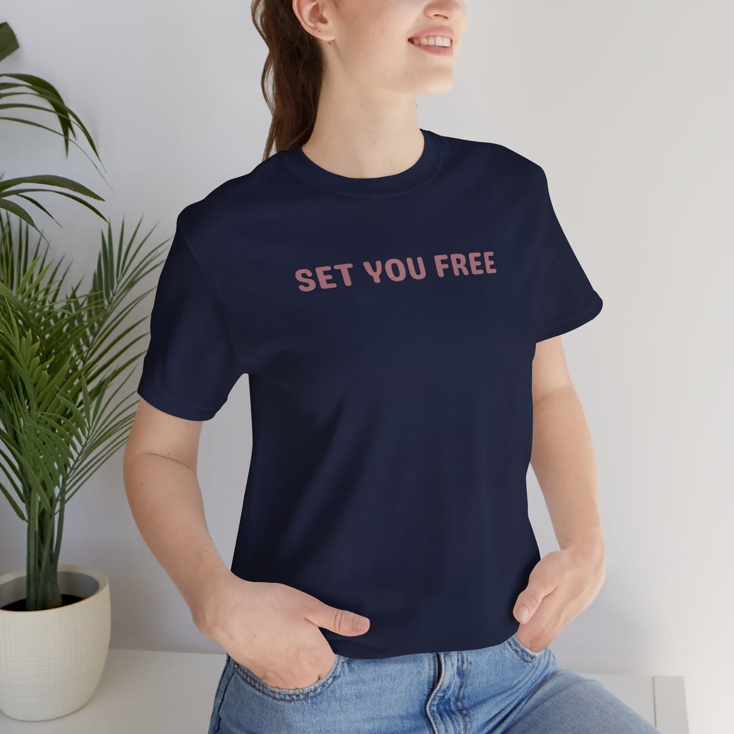 Set You Free Unisex Tee - that which is done unto to you is not your burden or baggage - Inspirational Tee, Motivational T-Shirt, Casual Wear, Gift for Her, Everyday Comfort, Uplifting Everyday Wear