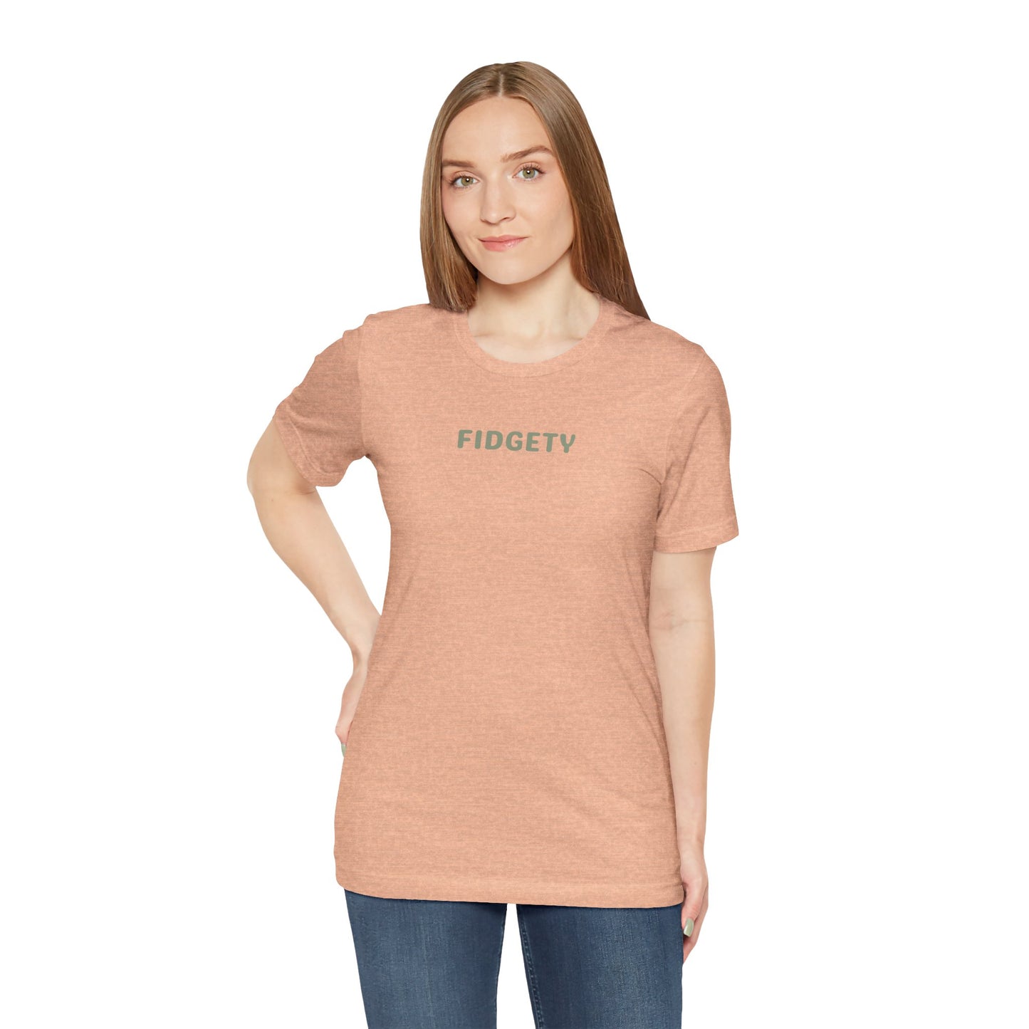 Fidgety Unisex Tee - Can't Stay Still Persona - Casual Graphic T shirt - Perfect for Relaxing, Gift for Friends, Everyday Wear, Casual Outfit, Trendy Style