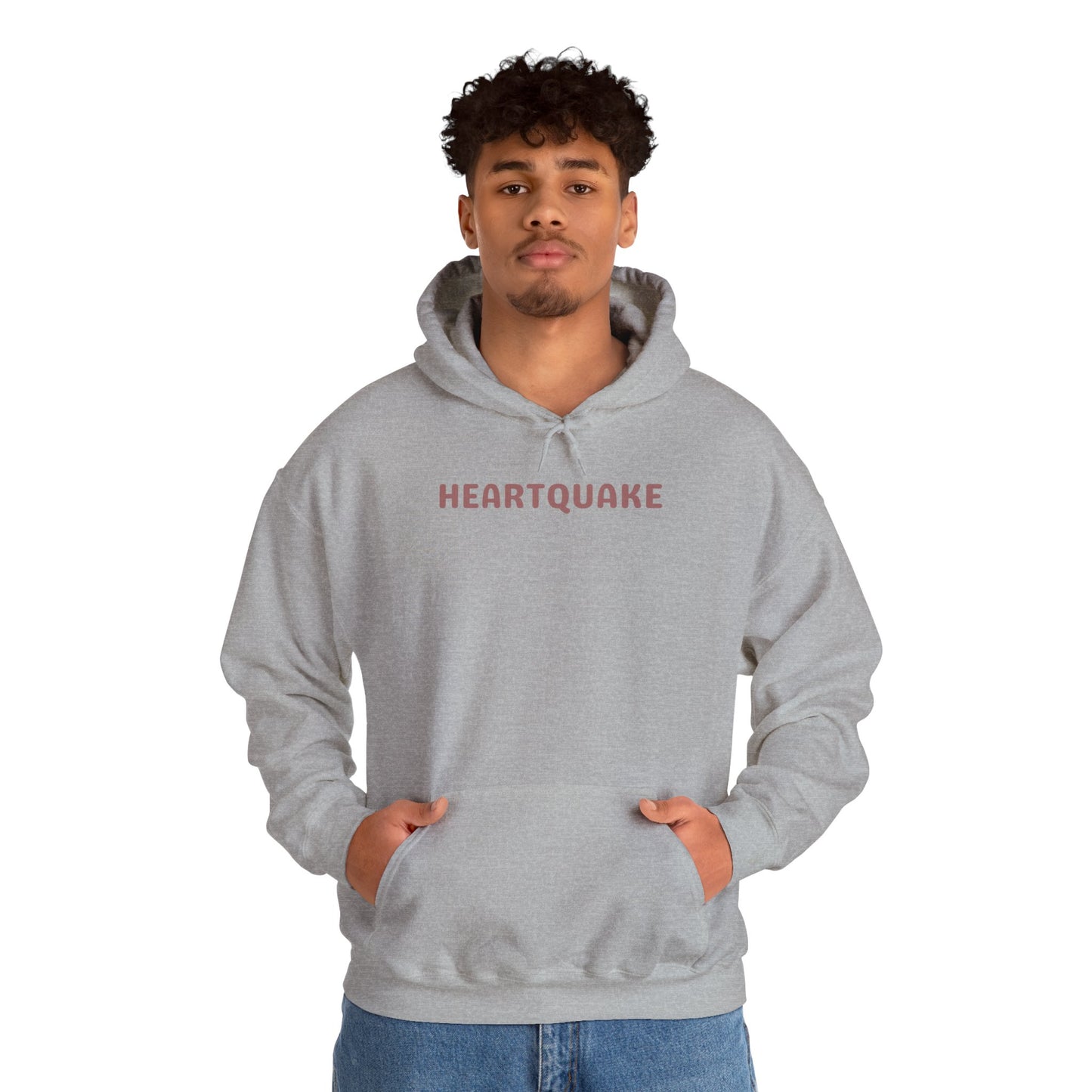 Heartquake Unisex Hoodie - For the love of everything complicated and the overwhelming rush feelings of the heart shaken by love, fear, grief, or inspiration - Heavy Blend Hooded Sweatshirt, Cozy Comfort, Gift for Friends and Family, Trendy Appeal