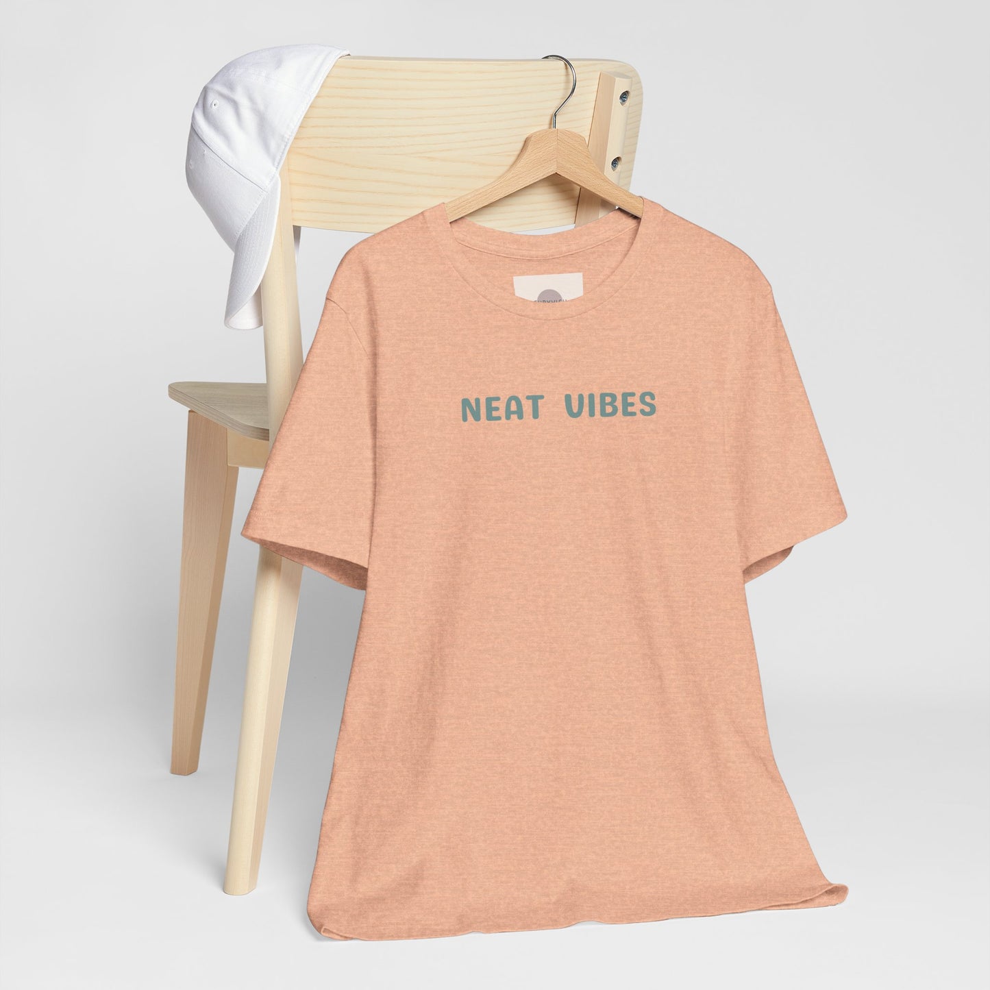 Neat Vibes Unisex Tee - for super neat, OCD, extra clean, slow at leaving home and getting into bed, color coordinating or super organized personality - Unisex Jersey Casual Summer Shirt | Gift for Friends, Unique Birthday Present, Relaxed Fit, Daily Wear