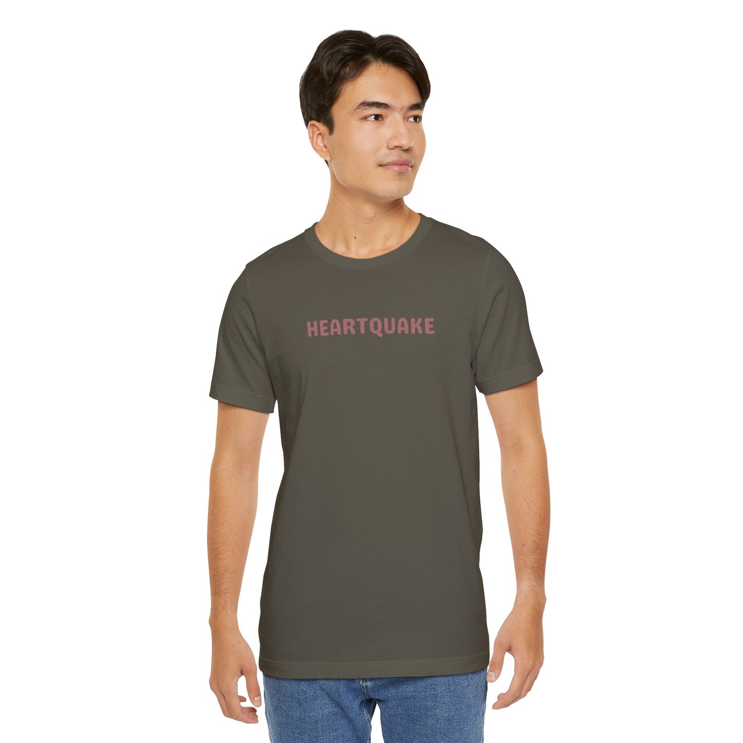 Heartquake Unisex Tee -  For the love of everything complicated and the overwhelming rush feelings of the heart shaken by love, fear, grief, or inspiration - Gift for Friends, Graphic Tee, Everyday Apparel