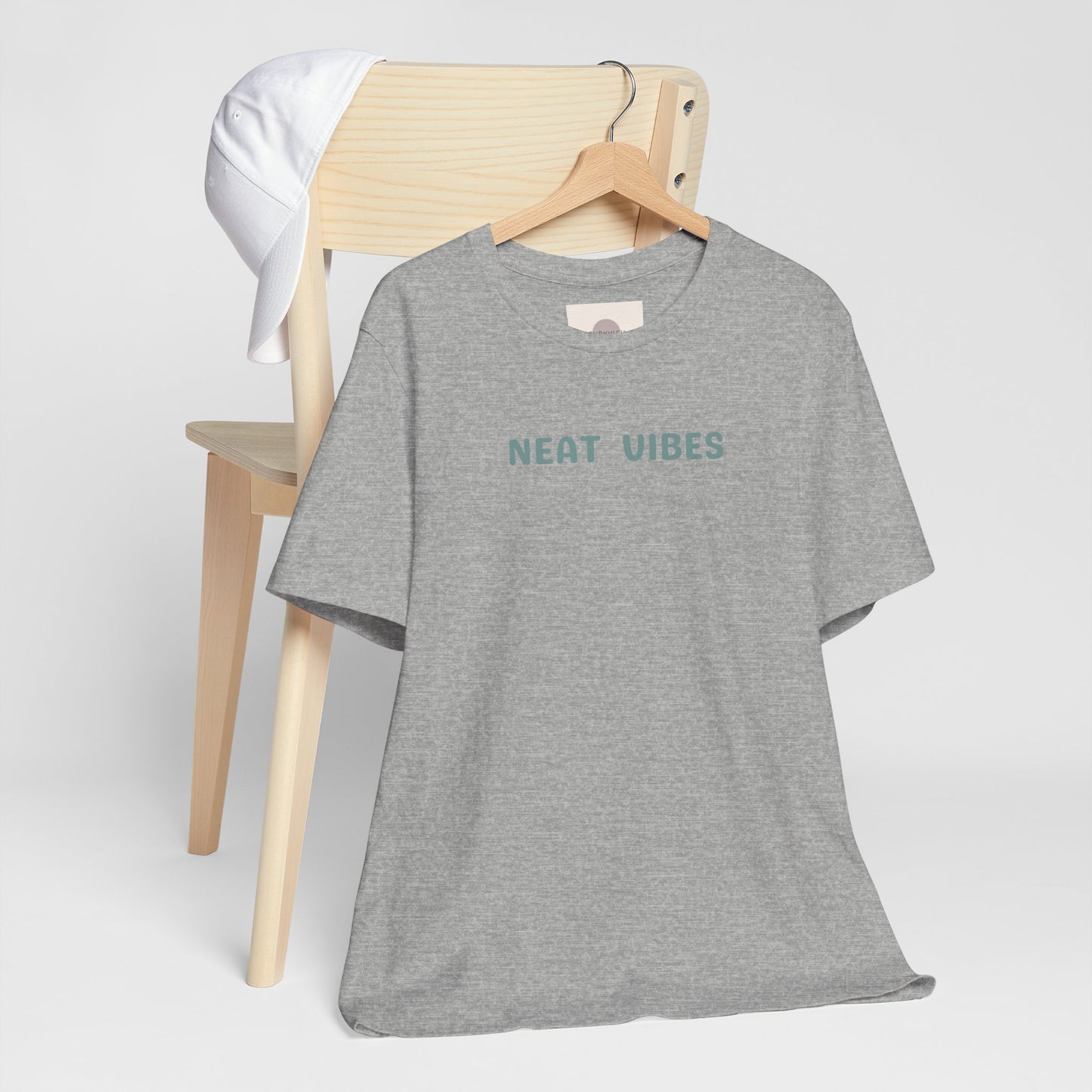 Neat Vibes Unisex Tee - for super neat, OCD, extra clean, slow at leaving home and getting into bed, color coordinating or super organized personality - Unisex Jersey Casual Summer Shirt | Gift for Friends, Unique Birthday Present, Relaxed Fit, Daily Wear