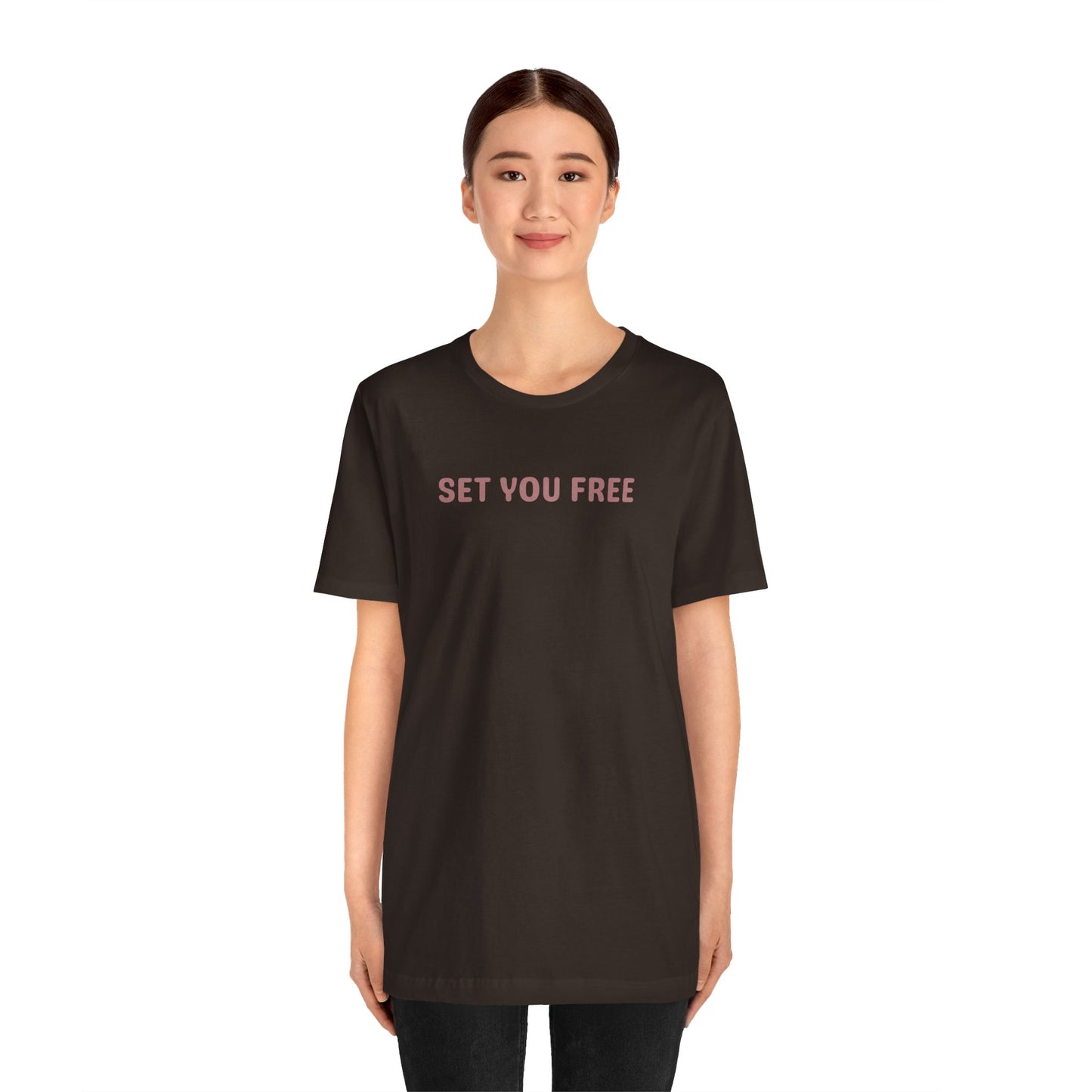 Set You Free Unisex Tee - that which is done unto to you is not your burden or baggage - Inspirational Tee, Motivational T-Shirt, Casual Wear, Gift for Her, Everyday Comfort, Uplifting Everyday Wear
