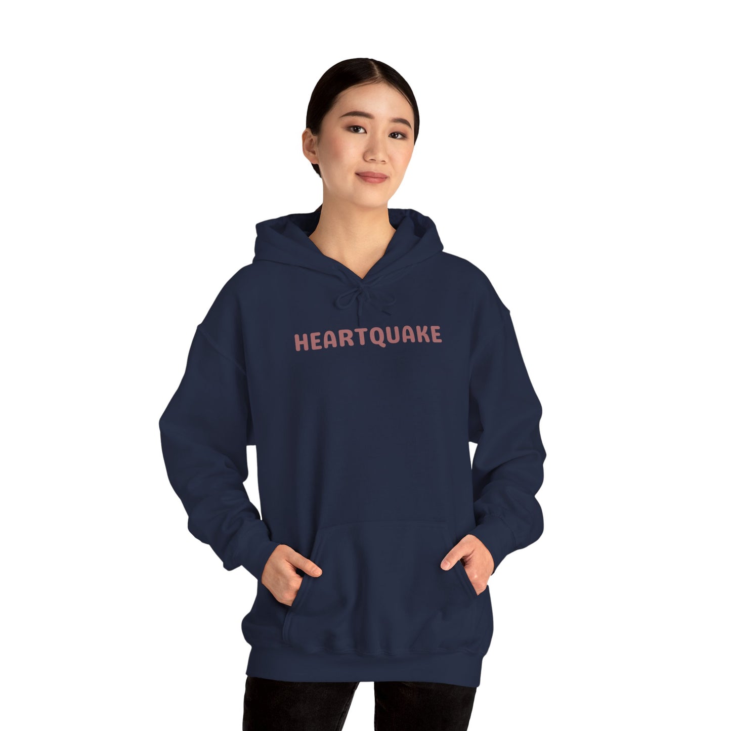 Heartquake Unisex Hoodie - For the love of everything complicated and the overwhelming rush feelings of the heart shaken by love, fear, grief, or inspiration - Heavy Blend Hooded Sweatshirt, Cozy Comfort, Gift for Friends and Family, Trendy Appeal
