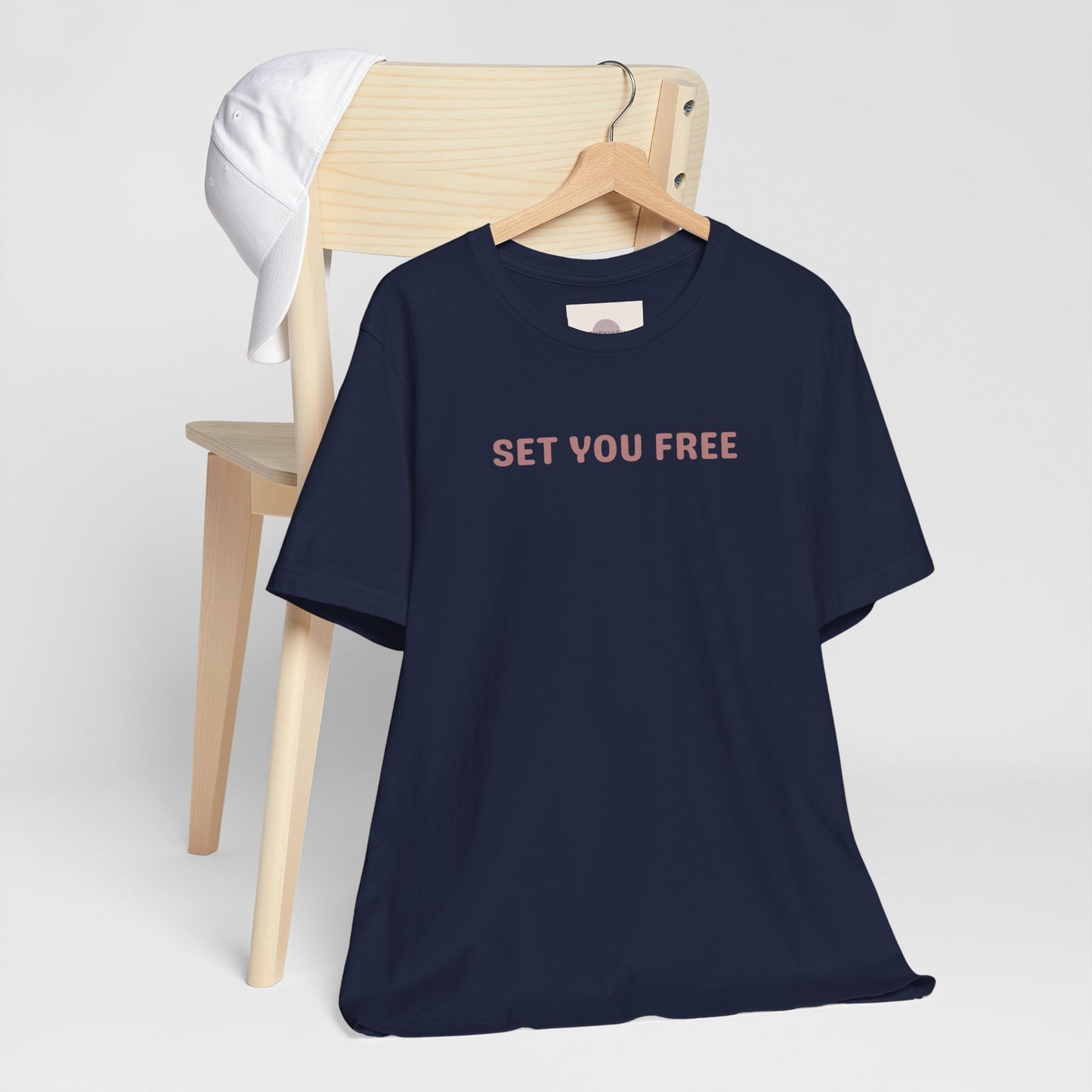 Set You Free Unisex Tee - that which is done unto to you is not your burden or baggage - Inspirational Tee, Motivational T-Shirt, Casual Wear, Gift for Her, Everyday Comfort, Uplifting Everyday Wear