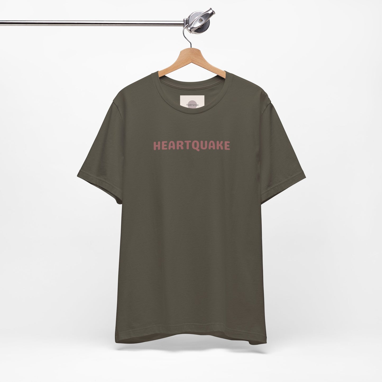 Heartquake Unisex Tee -  For the love of everything complicated and the overwhelming rush feelings of the heart shaken by love, fear, grief, or inspiration - Gift for Friends, Graphic Tee, Everyday Apparel