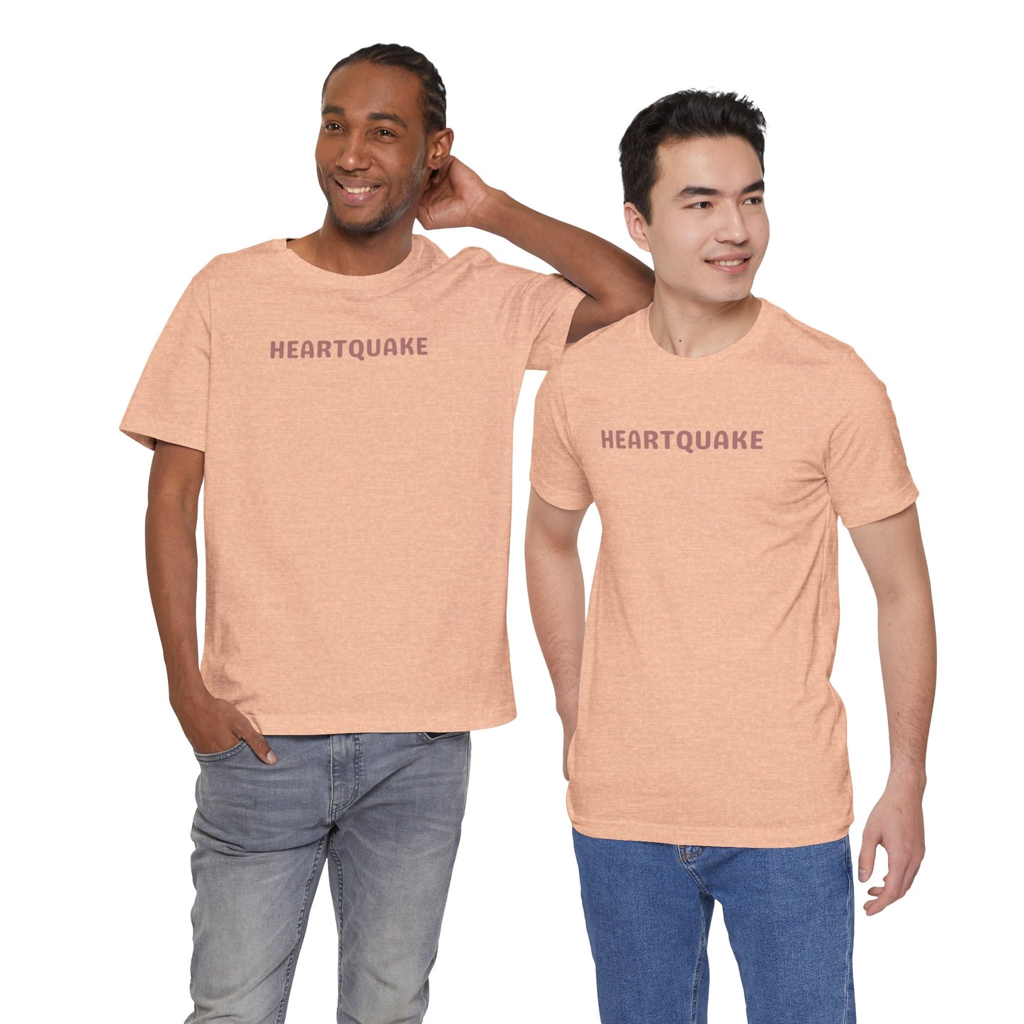 Heartquake Unisex Tee -  For the love of everything complicated and the overwhelming rush feelings of the heart shaken by love, fear, grief, or inspiration - Gift for Friends, Graphic Tee, Everyday Apparel