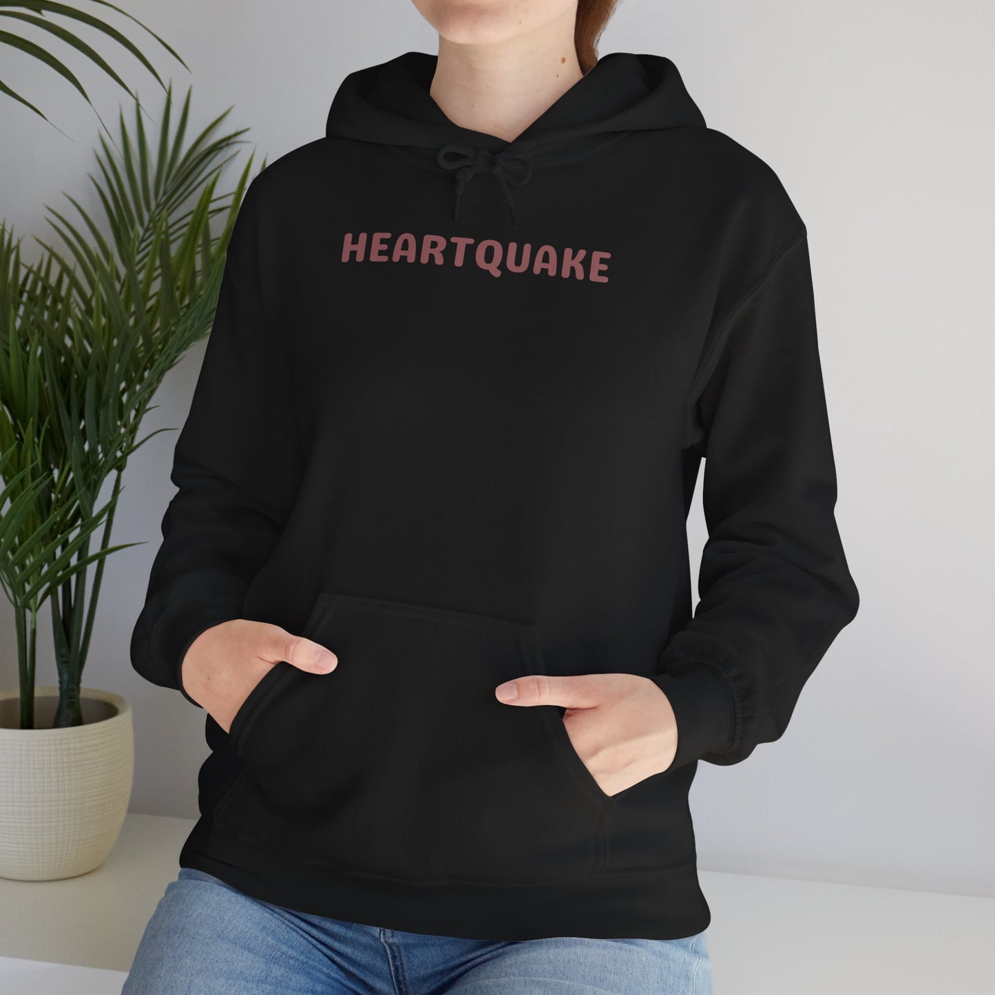 Heartquake Unisex Hoodie - For the love of everything complicated and the overwhelming rush feelings of the heart shaken by love, fear, grief, or inspiration - Heavy Blend Hooded Sweatshirt, Cozy Comfort, Gift for Friends and Family, Trendy Appeal