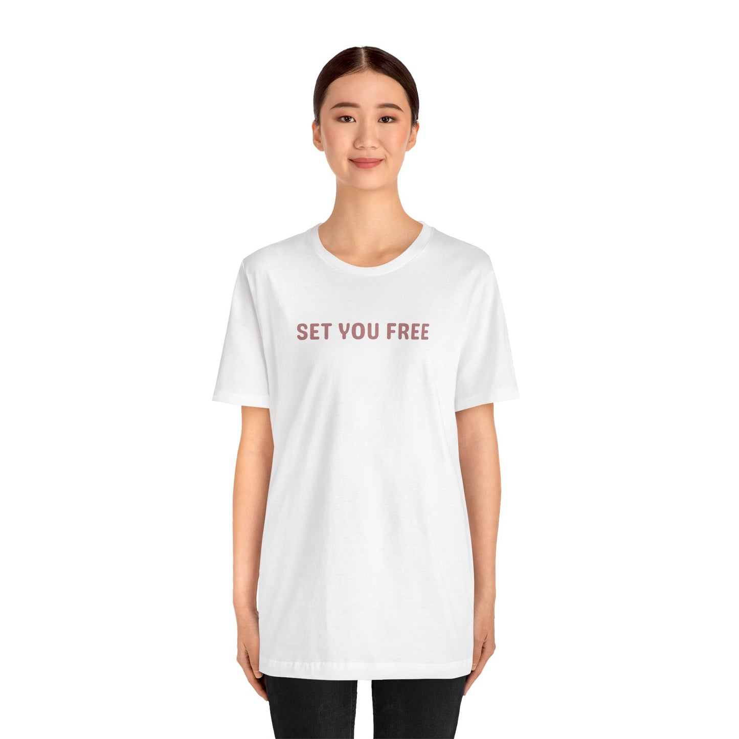 Set You Free Unisex Tee - that which is done unto to you is not your burden or baggage - Inspirational Tee, Motivational T-Shirt, Casual Wear, Gift for Her, Everyday Comfort, Uplifting Everyday Wear